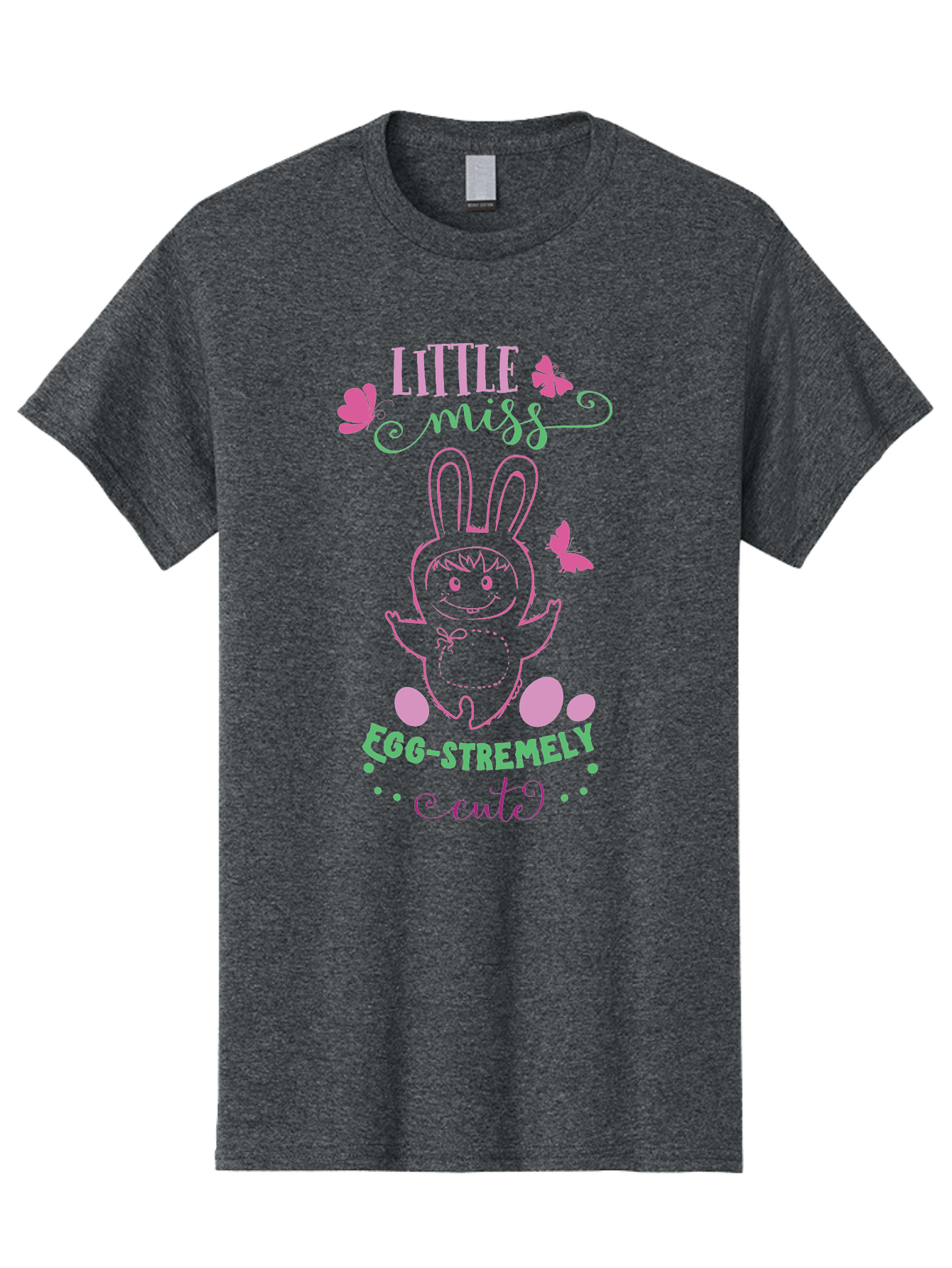 Little-Egg-Stra-Cute Men'S Graphic Tee, 100% Cotton, Comfortable Casual Summer Wear, Machine Washable, Easter Bunny, Cute Cartoon Character, Eggs-Travagant Design, Easter Eggs, Pastel Colors, Whimsical Illustration, Bunny Love, Spring Theme, Aac953