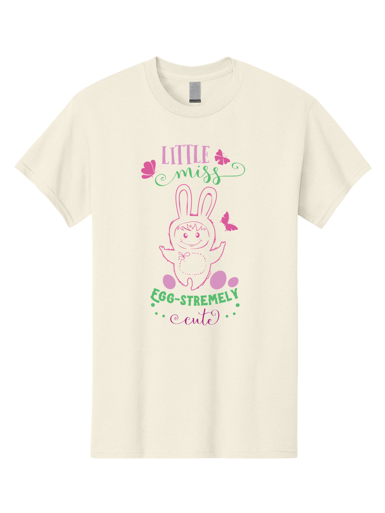 Little-Egg-Stra-Cute Men'S Graphic Tee, 100% Cotton, Comfortable Casual Summer Wear, Machine Washable, Easter Bunny, Cute Cartoon Character, Eggs-Travagant Design, Easter Eggs, Pastel Colors, Whimsical Illustration, Bunny Love, Spring Theme, Aac953