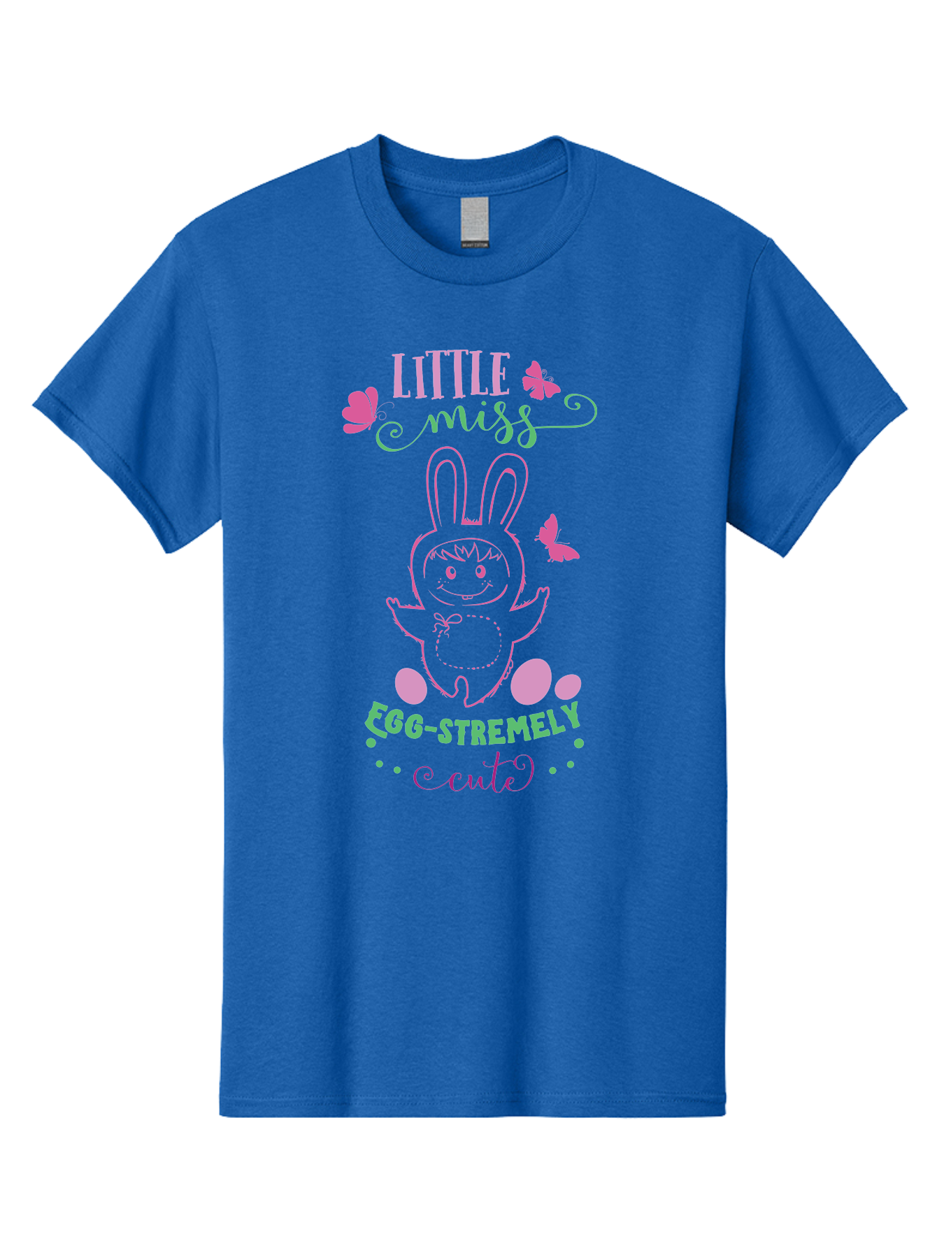 Little-Egg-Stra-Cute Men'S Graphic Tee, 100% Cotton, Comfortable Casual Summer Wear, Machine Washable, Easter Bunny, Cute Cartoon Character, Eggs-Travagant Design, Easter Eggs, Pastel Colors, Whimsical Illustration, Bunny Love, Spring Theme, Aac953