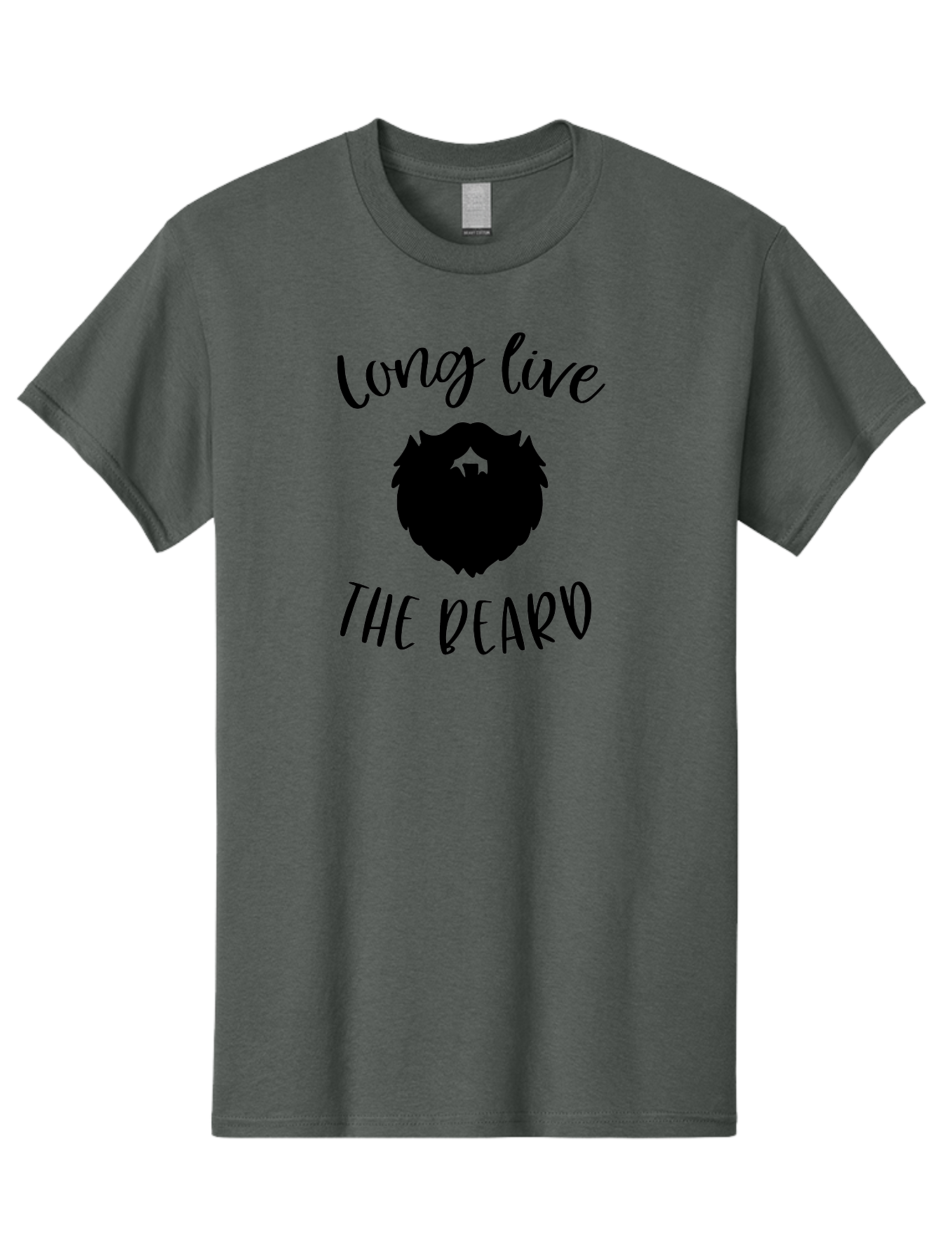 Long-Live-The-Beard Men'S Graphic Tee, 100% Cotton, Comfortable Casual Summer Wear, Machine Washable, Beard Logo, Hipster Culture, Stylish Design, Beard Appreciation, Long Live The Beard, Trendy Graphics, Modern Hipster, Fashionable Beards Aac965