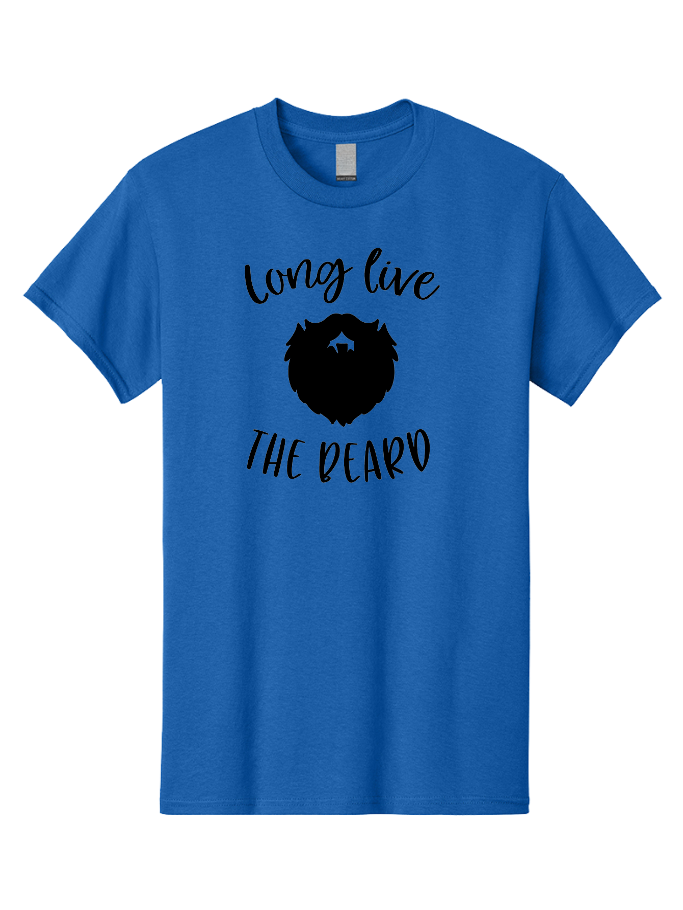 Long-Live-The-Beard Men'S Graphic Tee, 100% Cotton, Comfortable Casual Summer Wear, Machine Washable, Beard Logo, Hipster Culture, Stylish Design, Beard Appreciation, Long Live The Beard, Trendy Graphics, Modern Hipster, Fashionable Beards Aac965