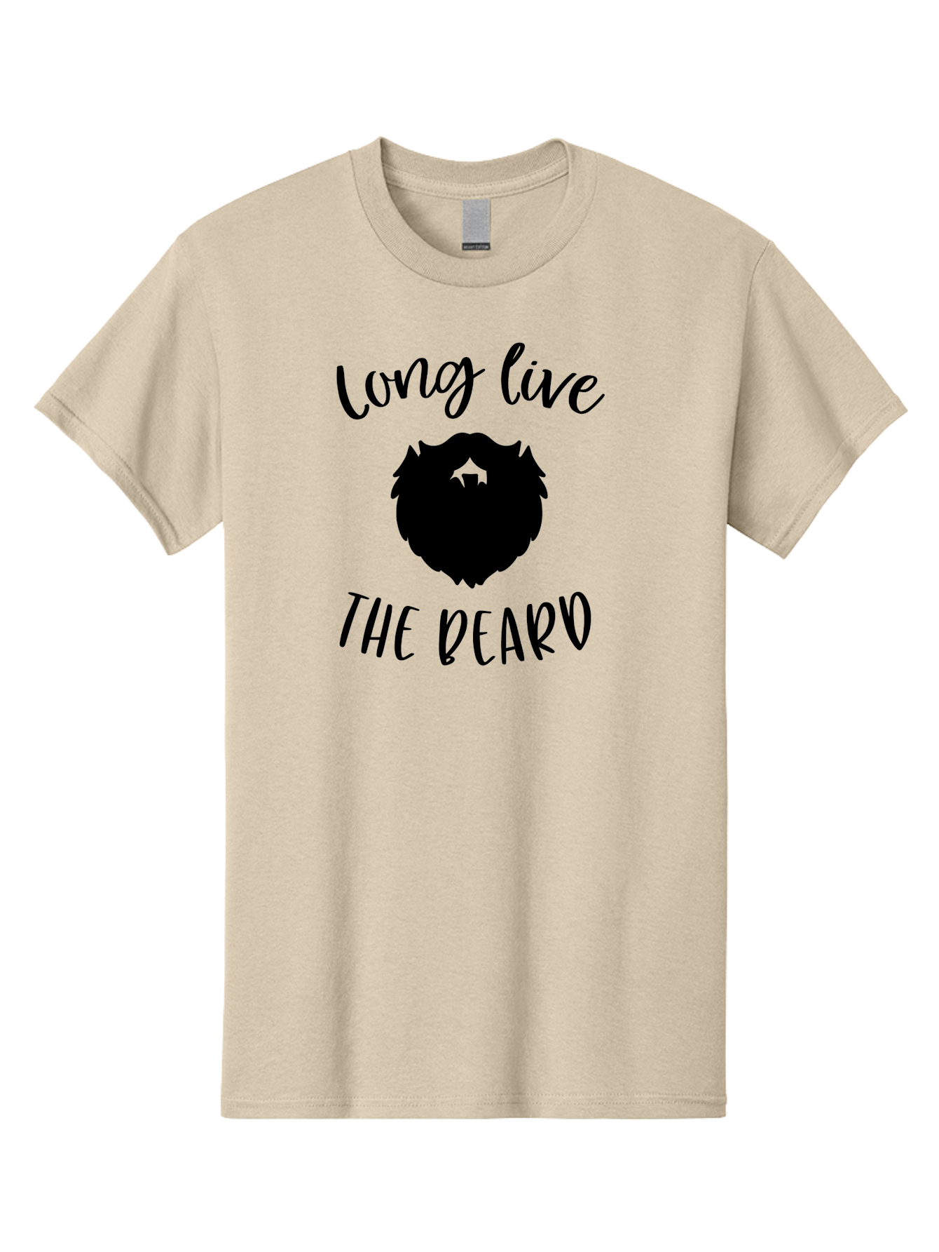 Long-Live-The-Beard Men'S Graphic Tee, 100% Cotton, Comfortable Casual Summer Wear, Machine Washable, Beard Logo, Hipster Culture, Stylish Design, Beard Appreciation, Long Live The Beard, Trendy Graphics, Modern Hipster, Fashionable Beards Aac965