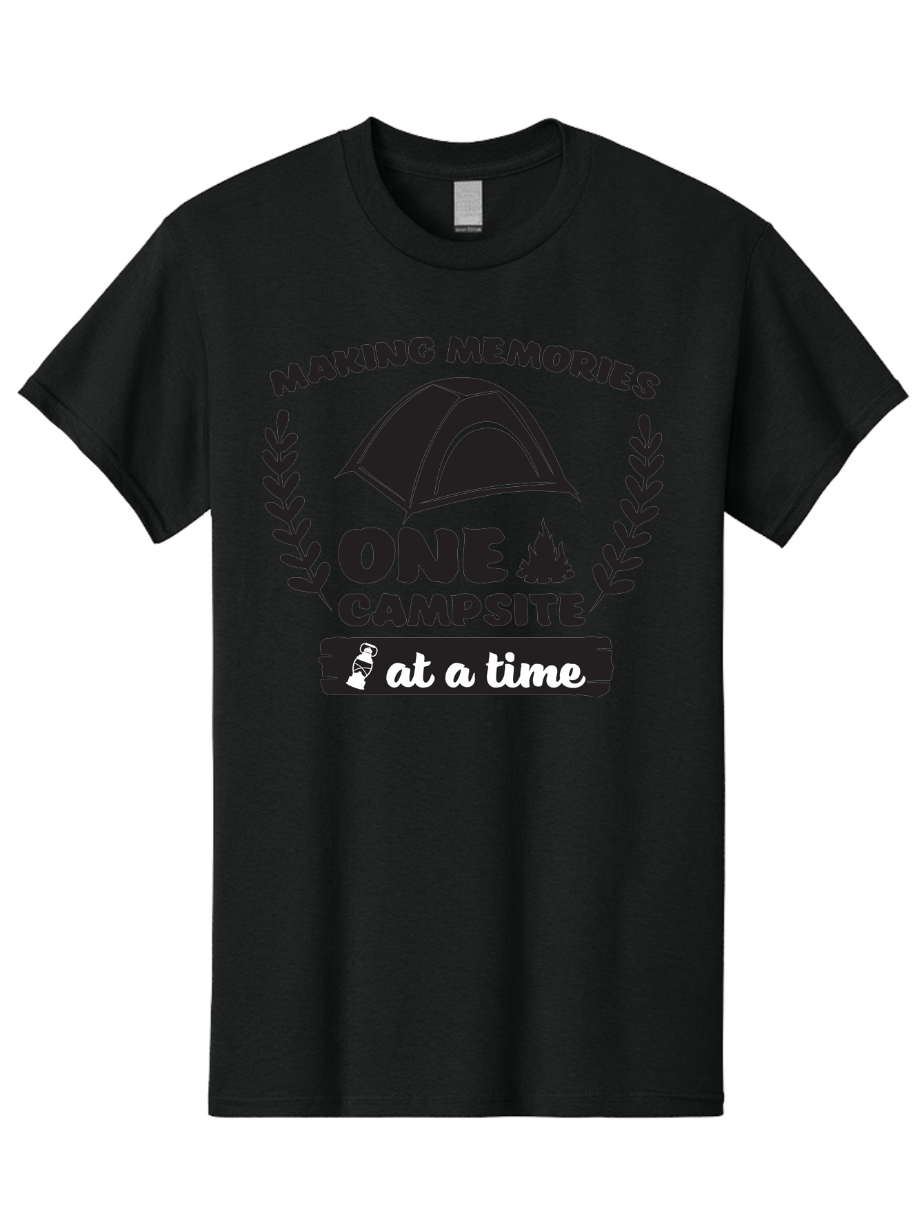 Making-Memories-One-Campsite-At-A-Time Men'S Graphic Tee, 100% Cotton, Comfortable Casual Summer Wear, Machine Washable, Camping Adventures, Outdoor Escapades, Making Memories, One Campsite At A Time, Campsite Fun, Tent Life, Campfire Moments, Aac990