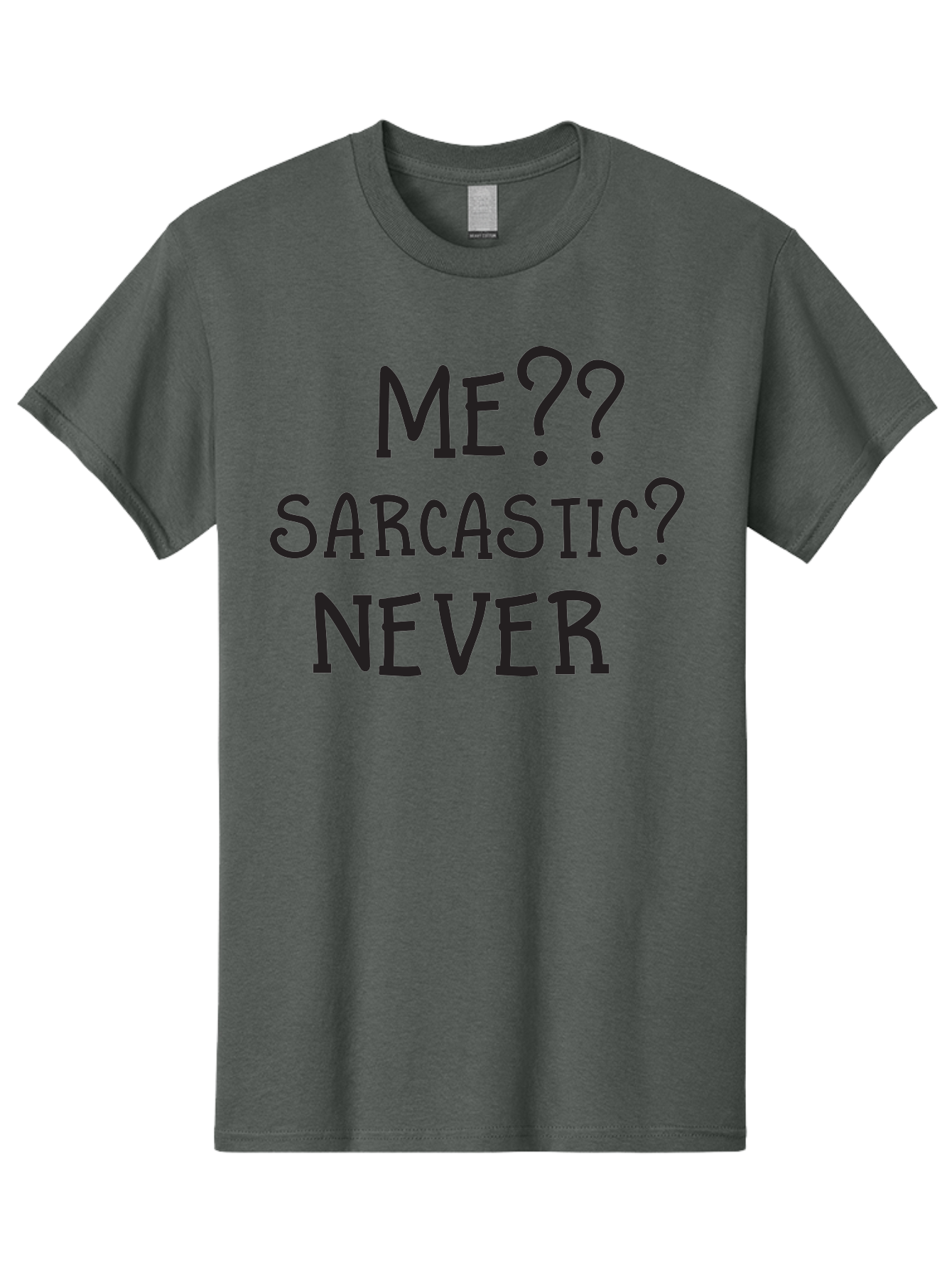 Me-Sarcastic-Never Men'S Graphic Tee, 100% Cotton, Comfortable Casual Summer Wear, Machine Washable, Sarcastic Humor, Funny Quotes, Witty Sayings, Sarcasm, Humor, Irony, Playful Jokes, Meme, Humoristic Expression Aac999