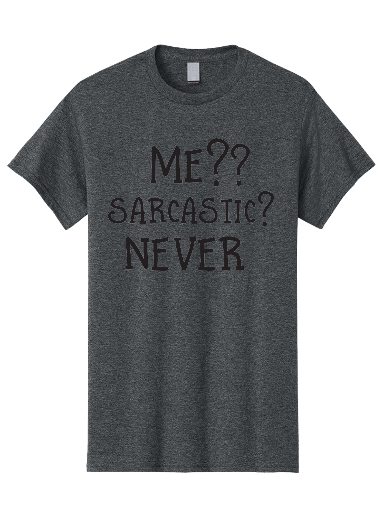 Me-Sarcastic-Never Men'S Graphic Tee, 100% Cotton, Comfortable Casual Summer Wear, Machine Washable, Sarcastic Humor, Funny Quotes, Witty Sayings, Sarcasm, Humor, Irony, Playful Jokes, Meme, Humoristic Expression Aac999