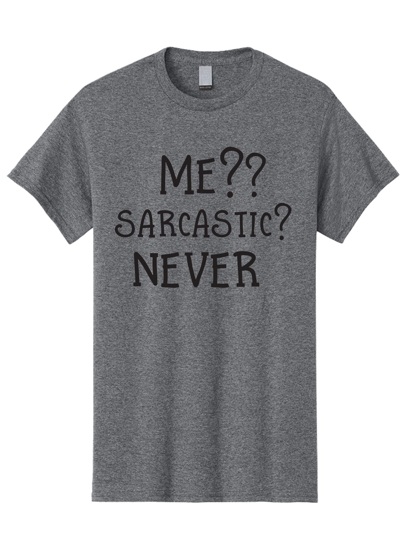 Me-Sarcastic-Never Men'S Graphic Tee, 100% Cotton, Comfortable Casual Summer Wear, Machine Washable, Sarcastic Humor, Funny Quotes, Witty Sayings, Sarcasm, Humor, Irony, Playful Jokes, Meme, Humoristic Expression Aac999