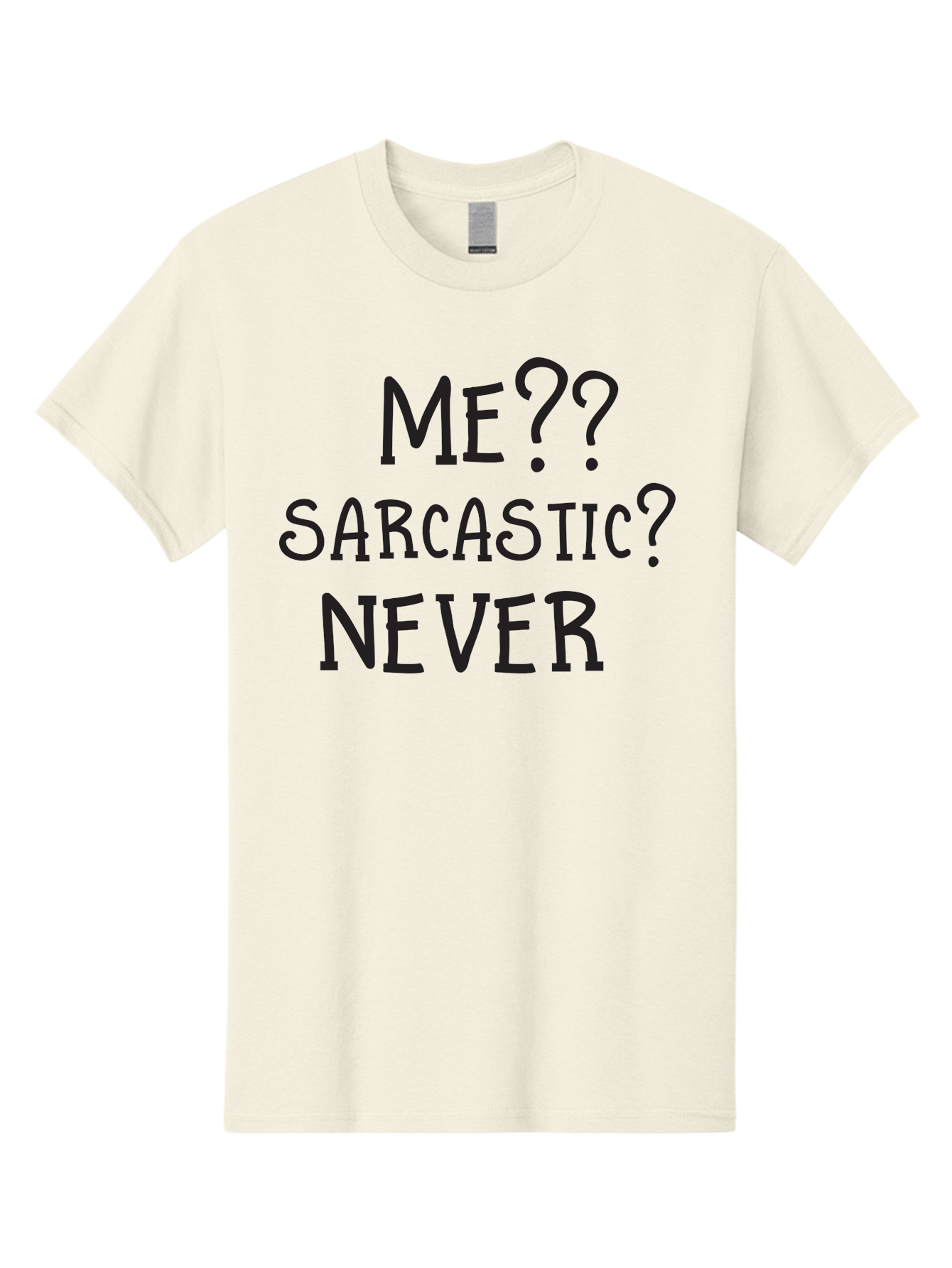 Me-Sarcastic-Never Men'S Graphic Tee, 100% Cotton, Comfortable Casual Summer Wear, Machine Washable, Sarcastic Humor, Funny Quotes, Witty Sayings, Sarcasm, Humor, Irony, Playful Jokes, Meme, Humoristic Expression Aac999