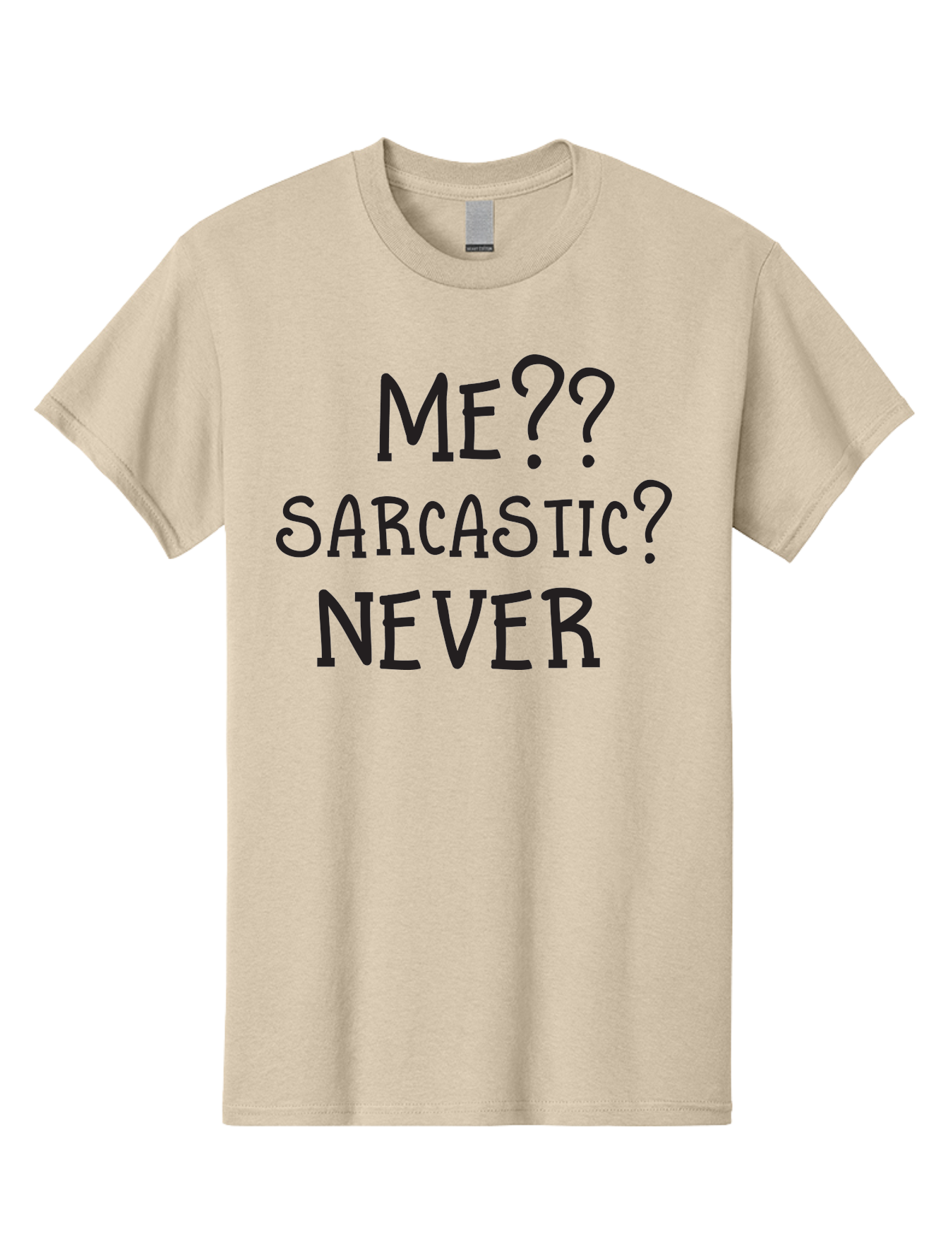 Me-Sarcastic-Never Men'S Graphic Tee, 100% Cotton, Comfortable Casual Summer Wear, Machine Washable, Sarcastic Humor, Funny Quotes, Witty Sayings, Sarcasm, Humor, Irony, Playful Jokes, Meme, Humoristic Expression Aac999