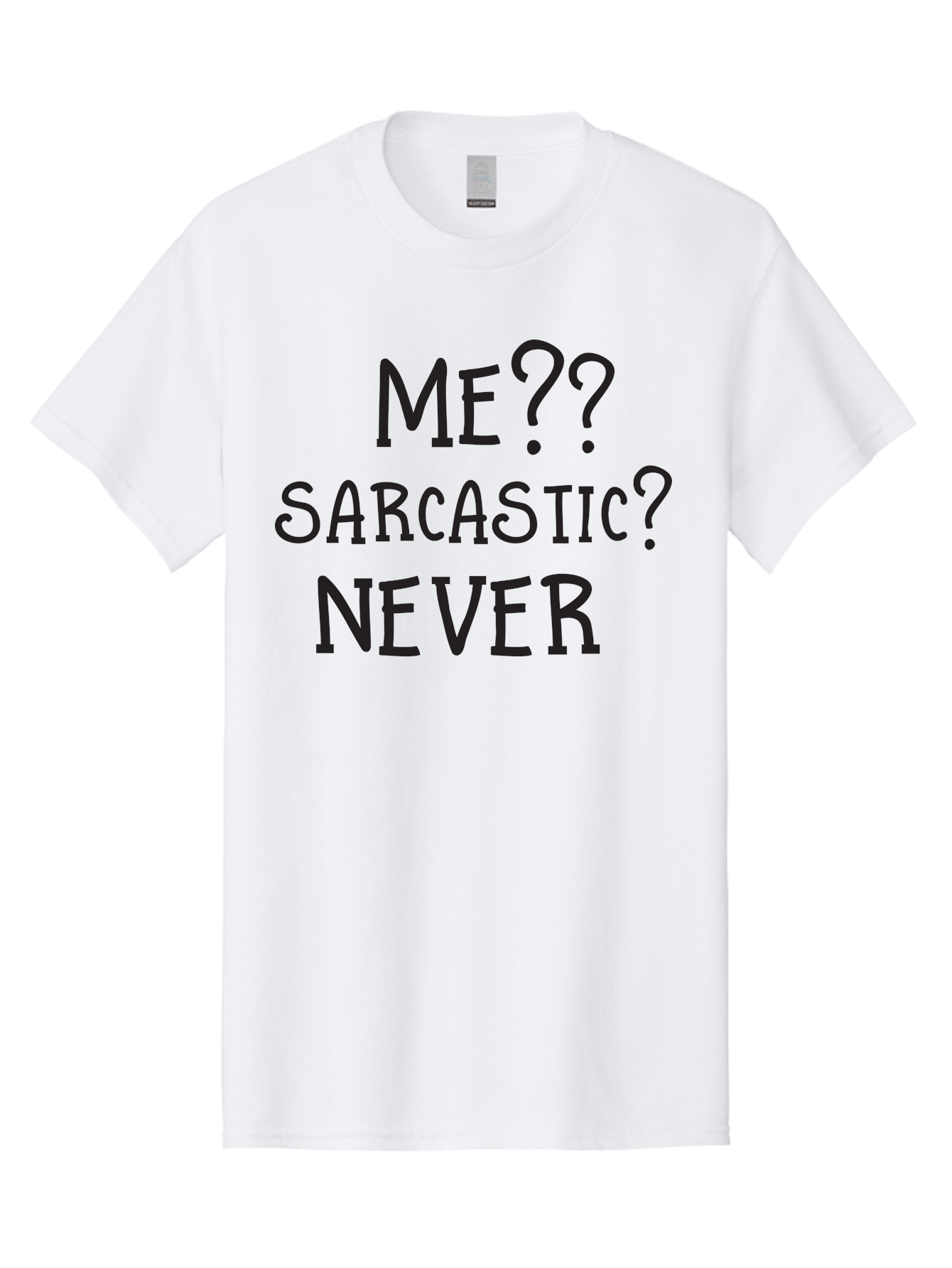 Me-Sarcastic-Never Men'S Graphic Tee, 100% Cotton, Comfortable Casual Summer Wear, Machine Washable, Sarcastic Humor, Funny Quotes, Witty Sayings, Sarcasm, Humor, Irony, Playful Jokes, Meme, Humoristic Expression Aac999