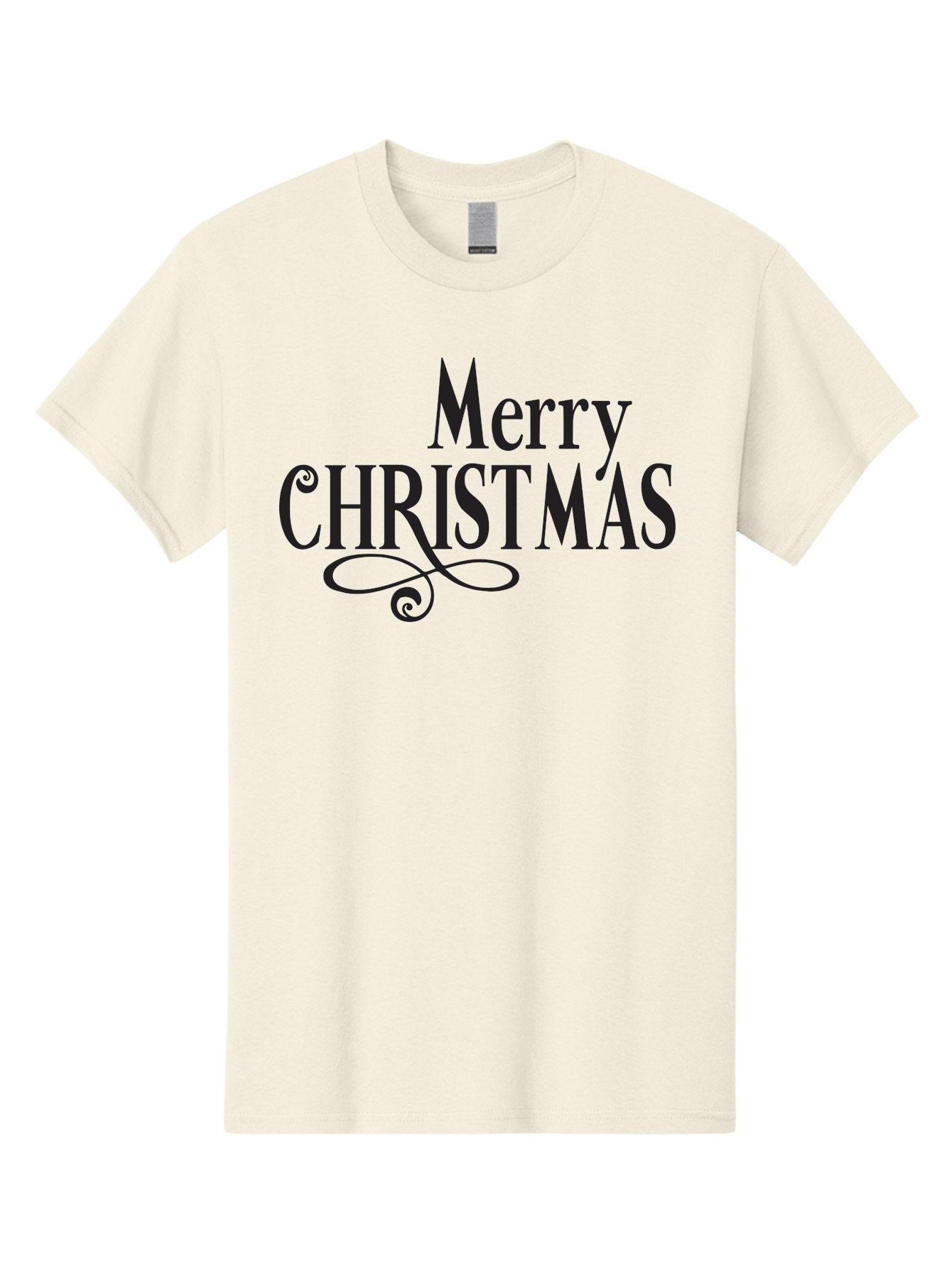 Merry-Christmas-1 Men'S Graphic Tee, 100% Cotton, Comfortable Casual Summer Wear, Machine Washable, Happy Holidays, Festive Greeting, Christmas Wishes, Holiday Season, Merry Christmas Message, Joyful Christmas, Christmas Card, Black Text Aad003