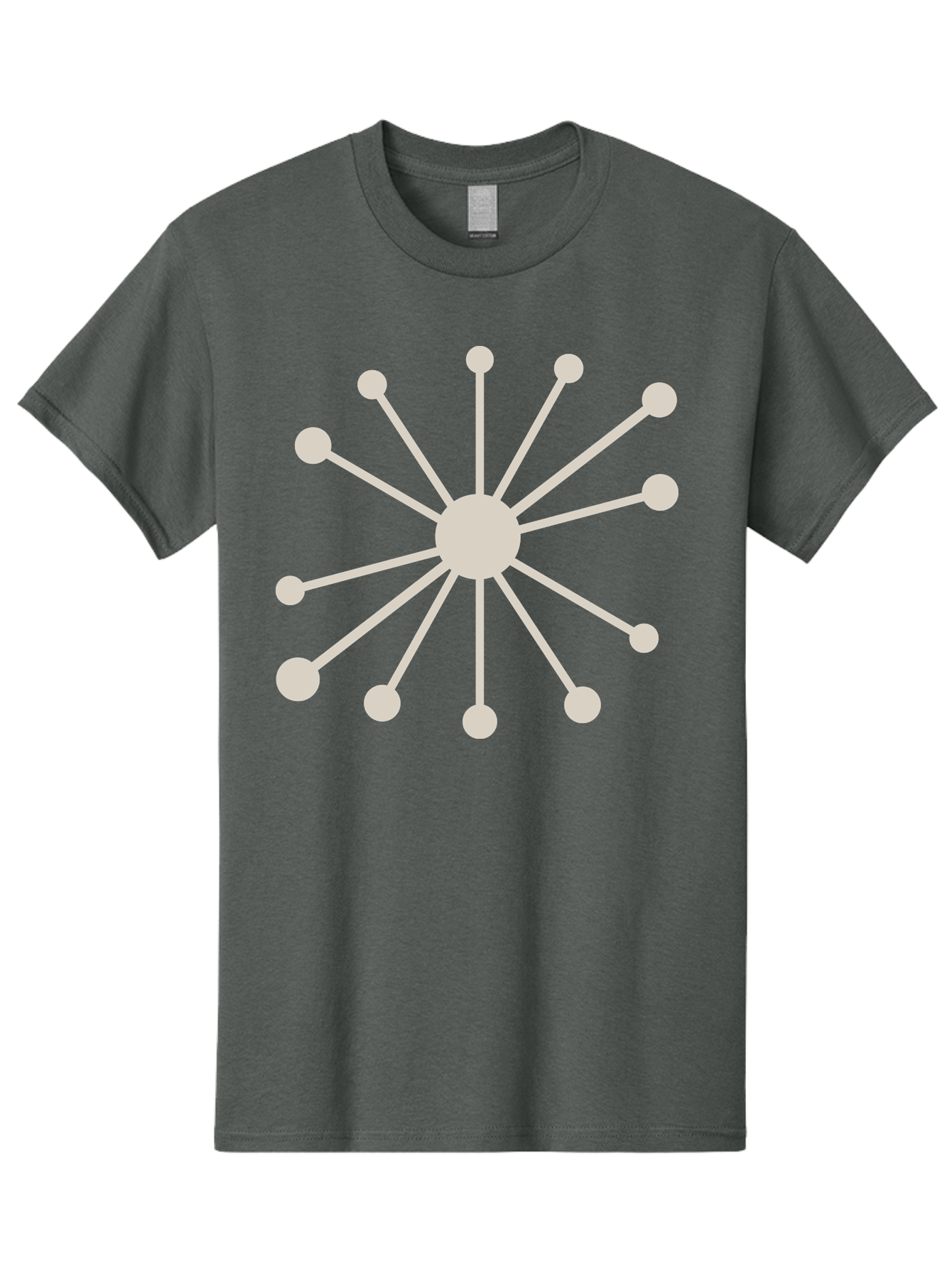 Molecular-Structure Men'S Graphic Tee, 100% Cotton, Comfortable Casual Summer Wear, Machine Washable, Network Diagram, Interconnected Nodes, Web Design, Digital Connections, Futuristic Tech, Abstract Art, Modern Graphic, Minimalist Style Aad010