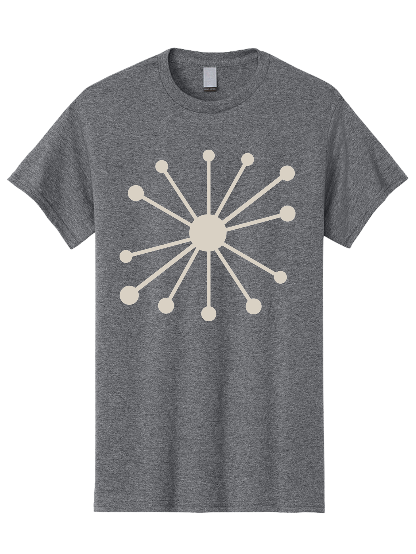 Molecular-Structure Men'S Graphic Tee, 100% Cotton, Comfortable Casual Summer Wear, Machine Washable, Network Diagram, Interconnected Nodes, Web Design, Digital Connections, Futuristic Tech, Abstract Art, Modern Graphic, Minimalist Style Aad010