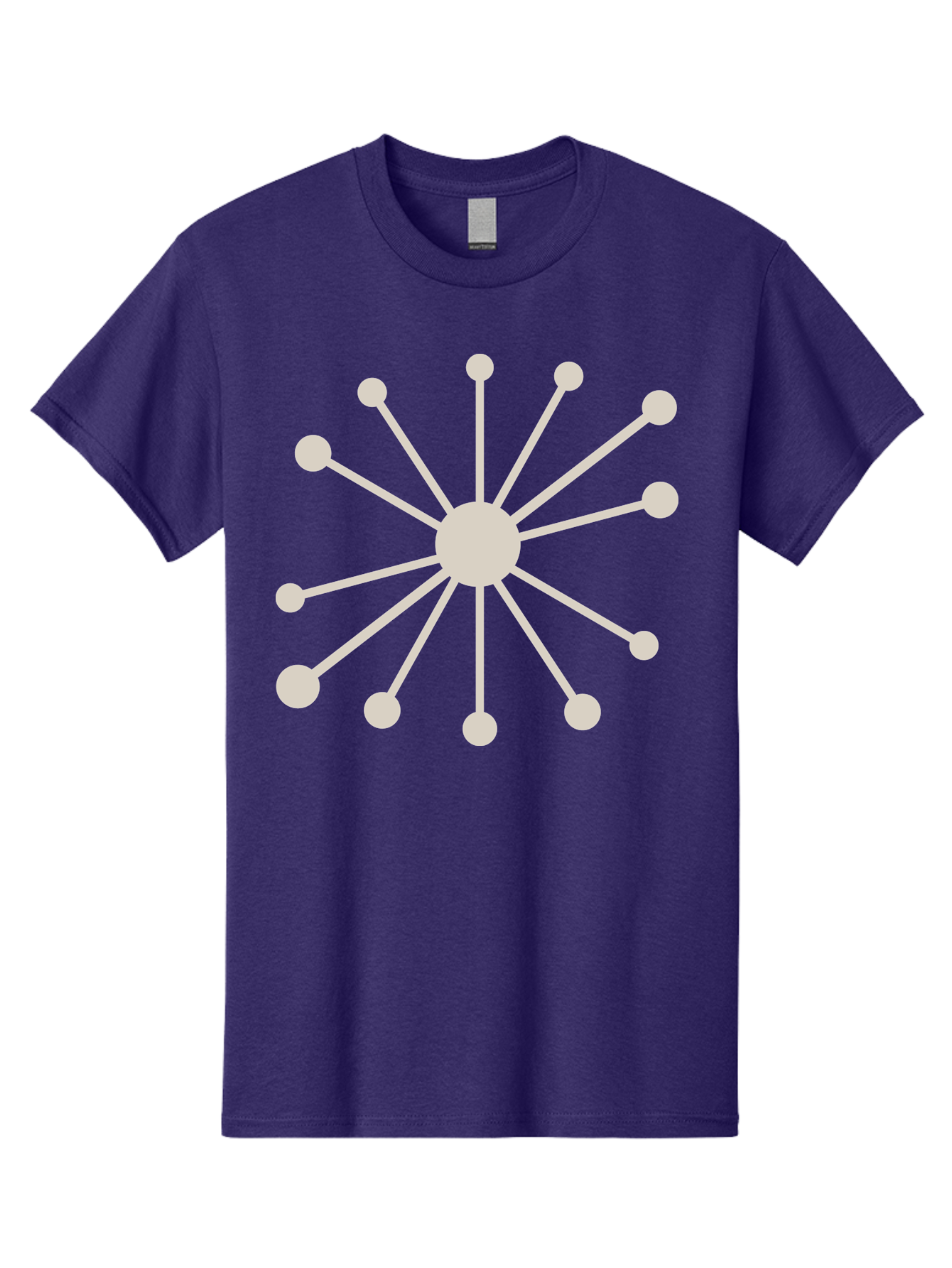 Molecular-Structure Men'S Graphic Tee, 100% Cotton, Comfortable Casual Summer Wear, Machine Washable, Network Diagram, Interconnected Nodes, Web Design, Digital Connections, Futuristic Tech, Abstract Art, Modern Graphic, Minimalist Style Aad010