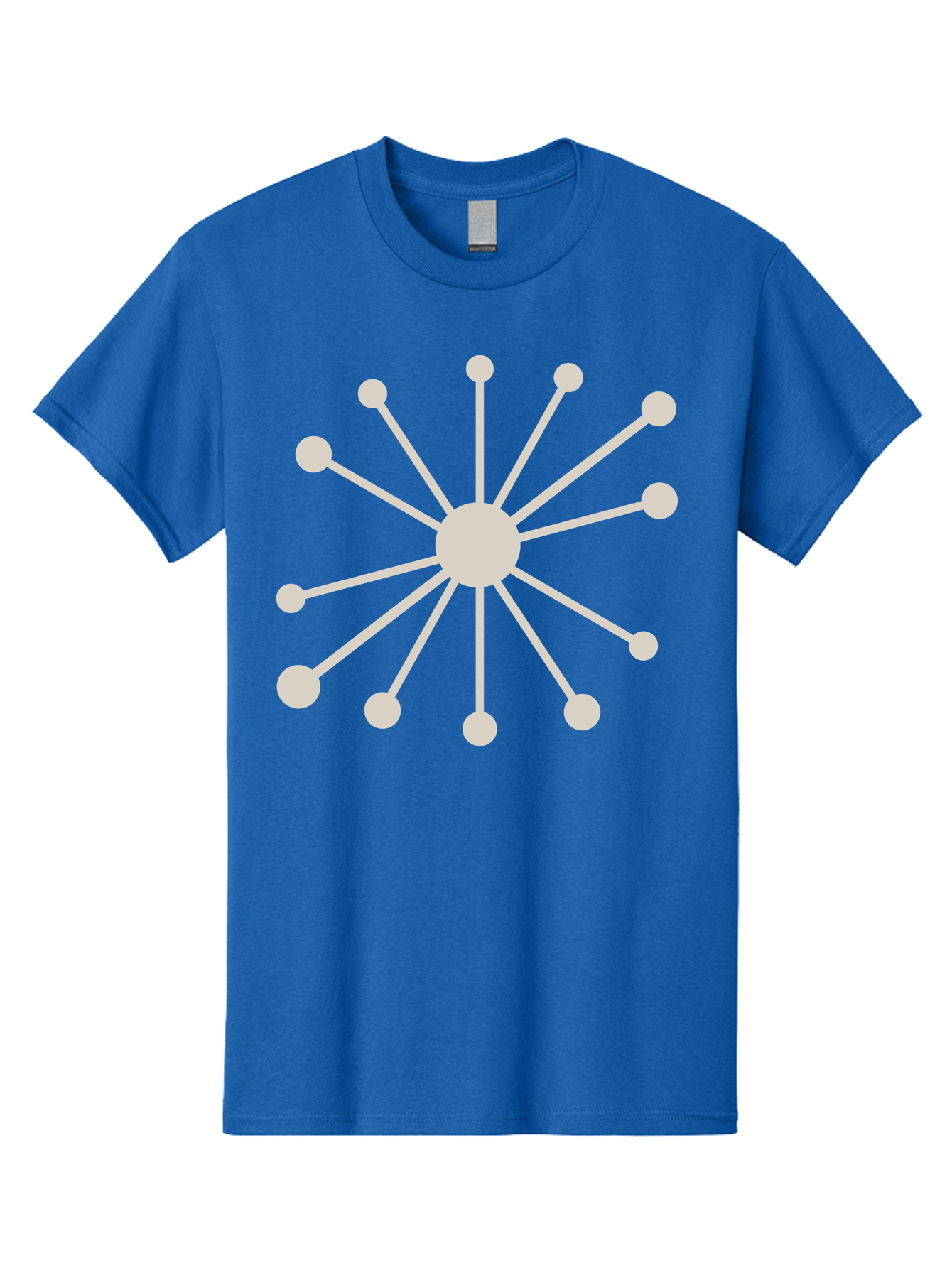Molecular-Structure Men'S Graphic Tee, 100% Cotton, Comfortable Casual Summer Wear, Machine Washable, Network Diagram, Interconnected Nodes, Web Design, Digital Connections, Futuristic Tech, Abstract Art, Modern Graphic, Minimalist Style Aad010