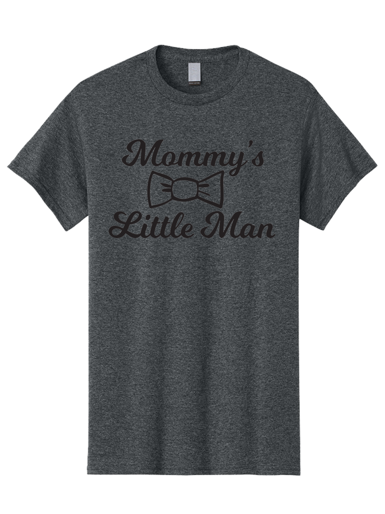 Mommy-S-Little-Man Men'S Graphic Tee, 100% Cotton, Comfortable Casual Summer Wear, Machine Washable, Mommy'S Little Man, Bow Tie Design, Cute Baby Boy, Mother And Child, Baby Shower Gift, Nursery Decor, Personalized Apparel, Custom T-Shirt Aad018