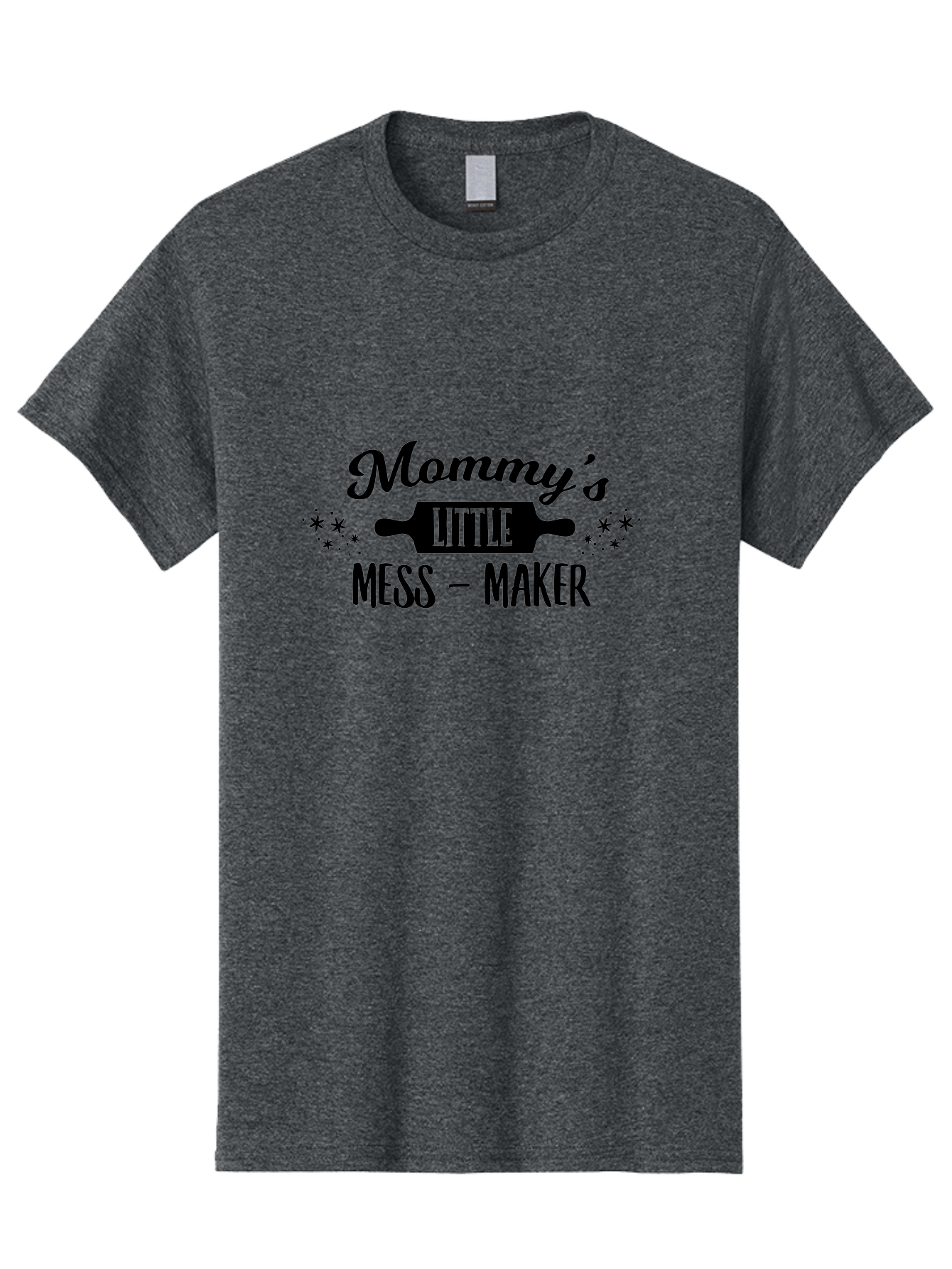Mommy-S-Little-Mess-Maker Men'S Graphic Tee, 100% Cotton, Comfortable Casual Summer Wear, Machine Washable, Mommy'S Little Mess Maker, Baking, Cooking Fun, Kitchen Mess, Mom And Child, Rolling Pin, Playful Kitchen, Mommy And Me Aad019