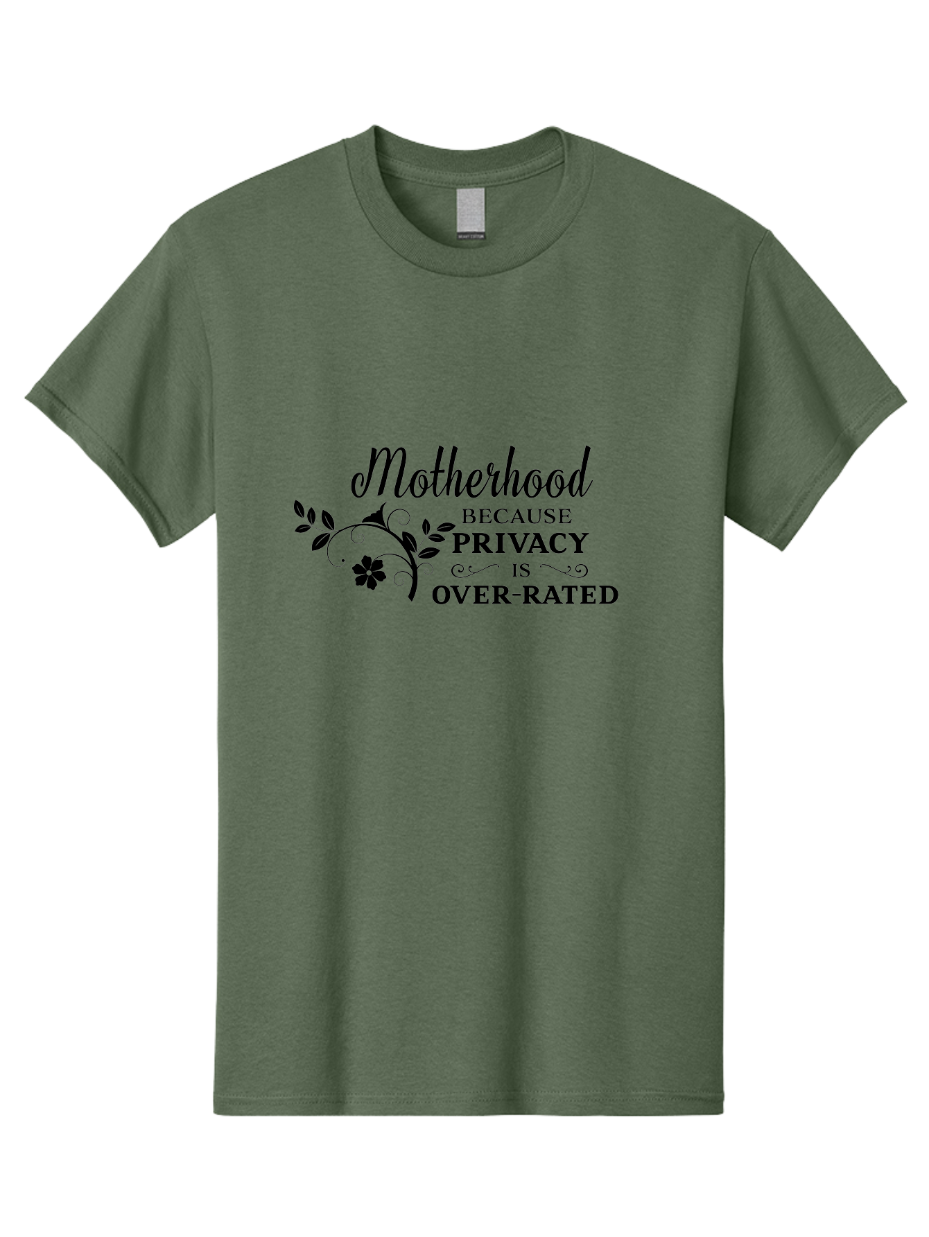 Motherhood-Quote Men'S Graphic Tee, 100% Cotton, Comfortable Casual Summer Wear, Machine Washable, Funny Motherhood Quote, Humorous Parenting Saying, Privacy Is Overrated, Mom Life, Parenting Humor, Sarcastic Mom Quotes, Motherhood Challenges Aad028