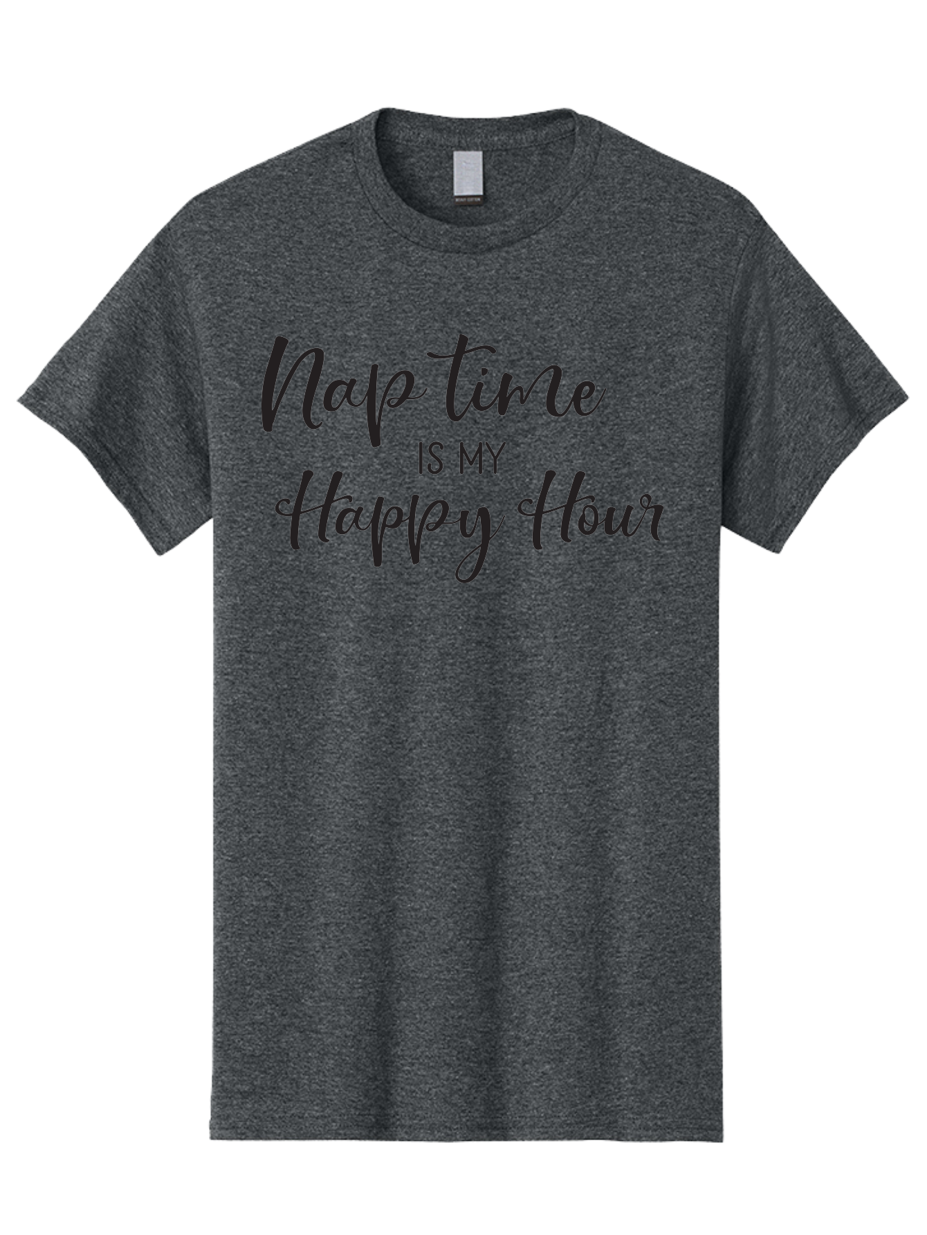 Nap-Time-Is-My-Happy-Hour Men'S Graphic Tee, 100% Cotton, Comfortable Casual Summer Wear, Machine Washable, Nap Time, Happy Hour, Relaxation, Sleep, Calmness, Self Care, Me Time, Peaceful Moments, Stress Relief Aad050