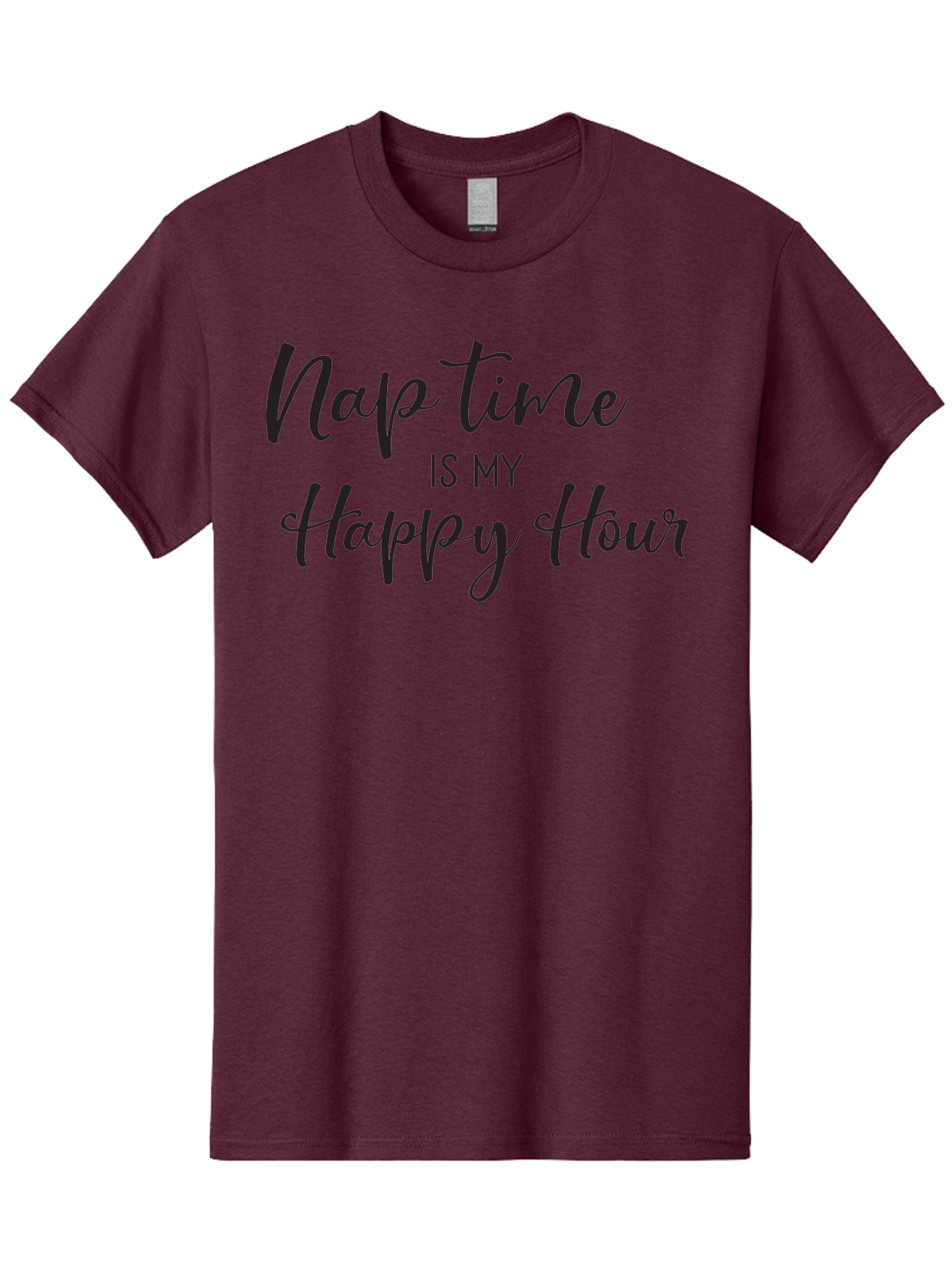 Nap-Time-Is-My-Happy-Hour Men'S Graphic Tee, 100% Cotton, Comfortable Casual Summer Wear, Machine Washable, Nap Time, Happy Hour, Relaxation, Sleep, Calmness, Self Care, Me Time, Peaceful Moments, Stress Relief Aad050
