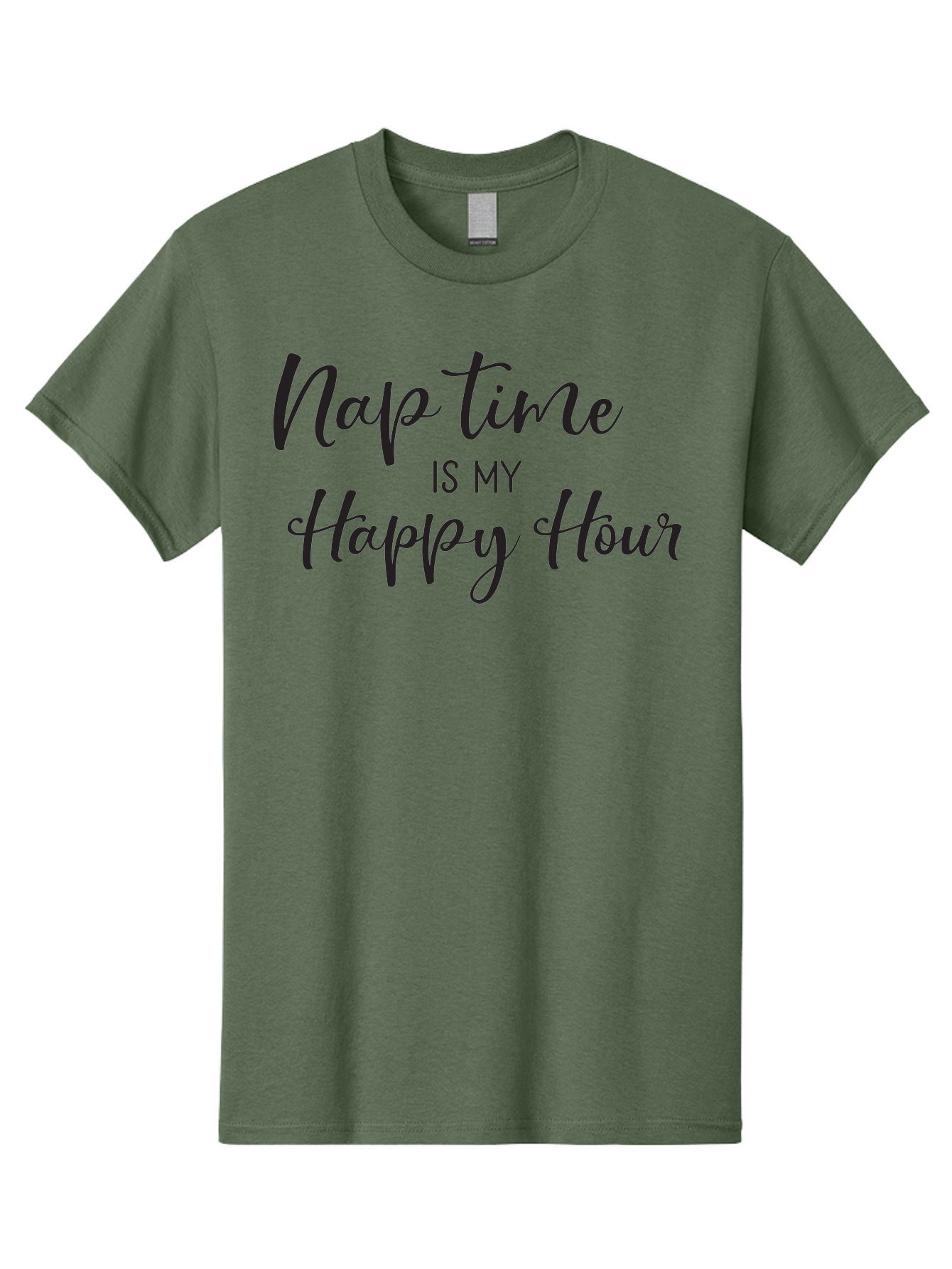Nap-Time-Is-My-Happy-Hour Men'S Graphic Tee, 100% Cotton, Comfortable Casual Summer Wear, Machine Washable, Nap Time, Happy Hour, Relaxation, Sleep, Calmness, Self Care, Me Time, Peaceful Moments, Stress Relief Aad050