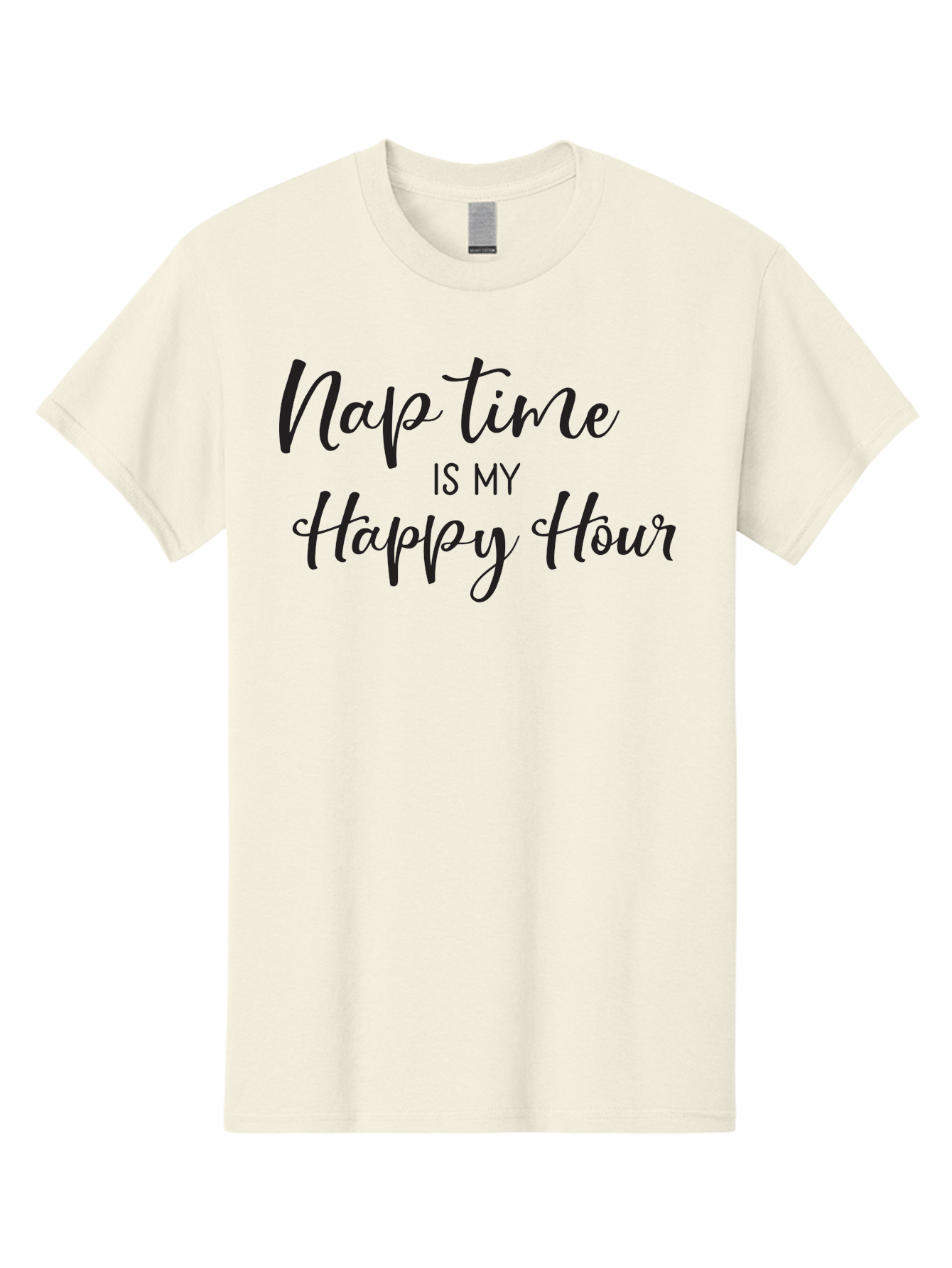 Nap-Time-Is-My-Happy-Hour Men'S Graphic Tee, 100% Cotton, Comfortable Casual Summer Wear, Machine Washable, Nap Time, Happy Hour, Relaxation, Sleep, Calmness, Self Care, Me Time, Peaceful Moments, Stress Relief Aad050