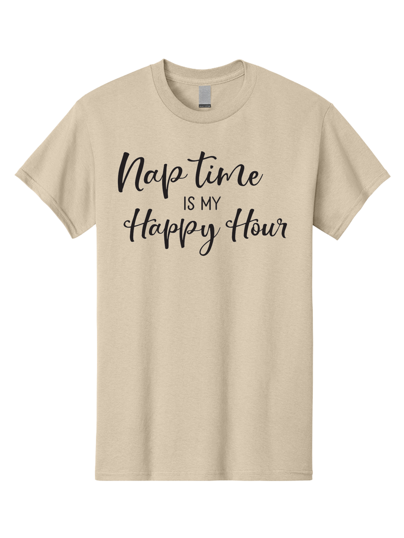 Nap-Time-Is-My-Happy-Hour Men'S Graphic Tee, 100% Cotton, Comfortable Casual Summer Wear, Machine Washable, Nap Time, Happy Hour, Relaxation, Sleep, Calmness, Self Care, Me Time, Peaceful Moments, Stress Relief Aad050