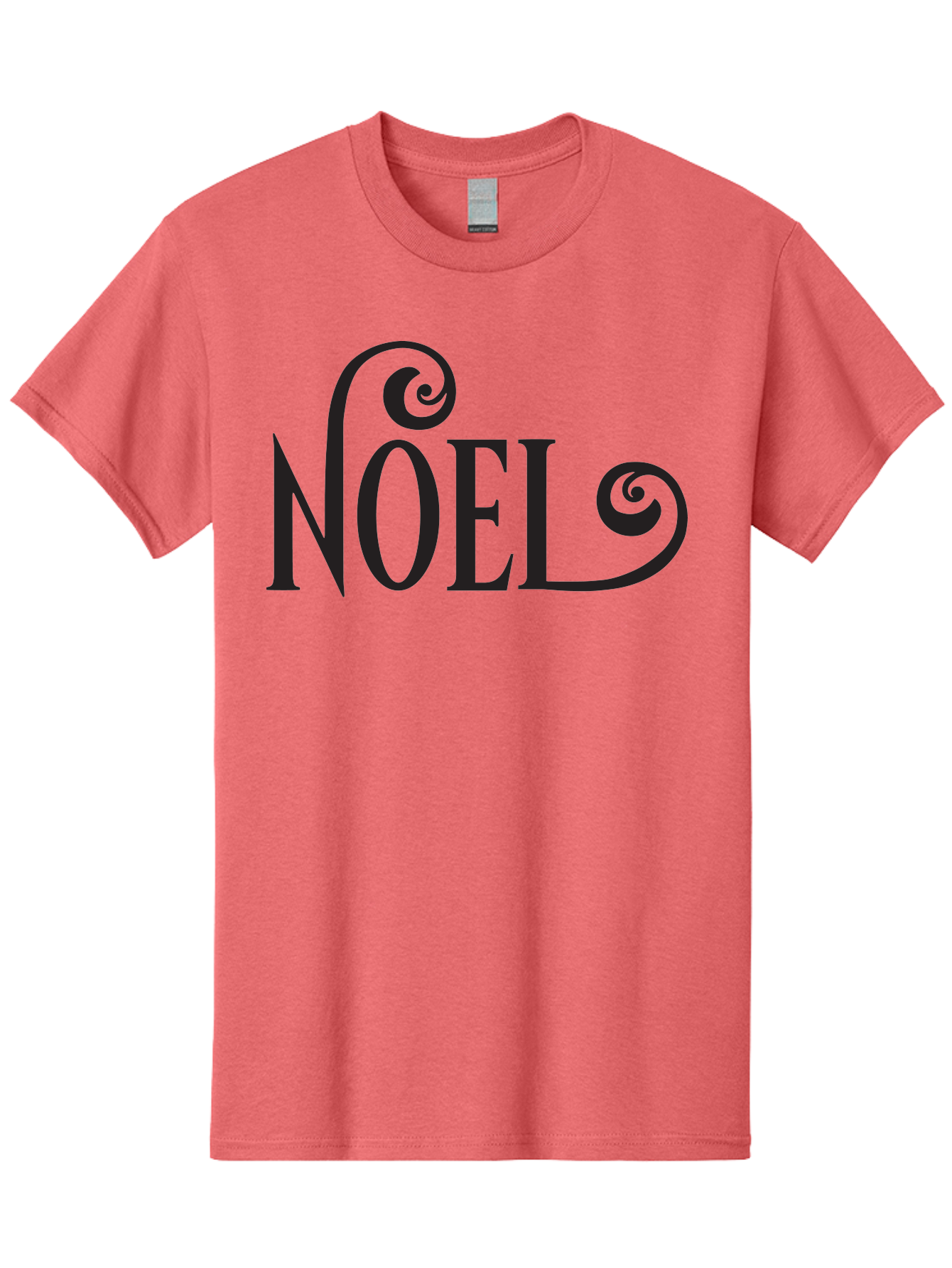 Noel-1 Men'S Graphic Tee, 100% Cotton, Comfortable Casual Summer Wear, Machine Washable, Christmas Greeting, Holiday Card, Festive Design, Elegant Typography, Black Text, Decorative Swirls, Christmas Theme, Winter Holiday, Season'S Greetings Aad056