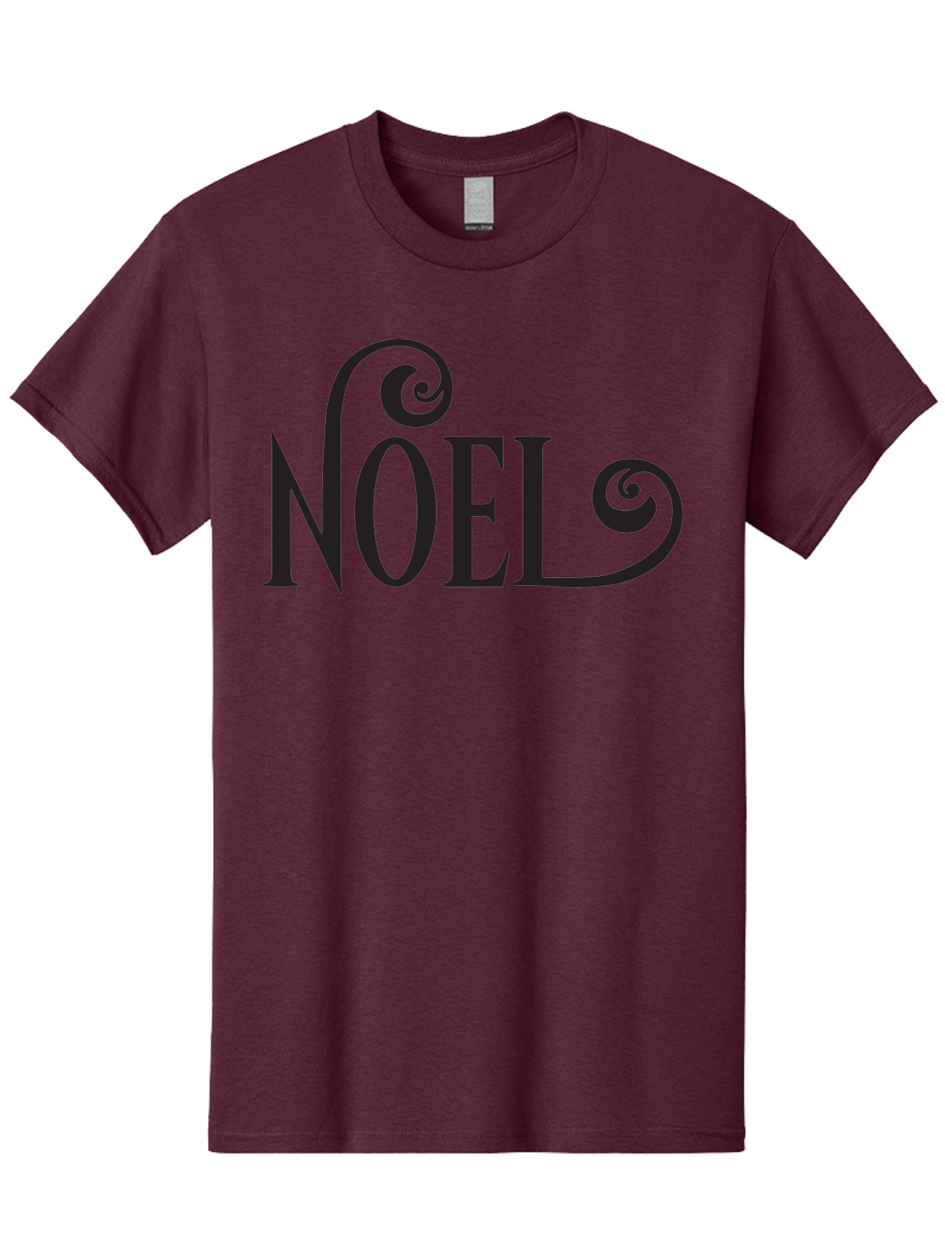 Noel-1 Men'S Graphic Tee, 100% Cotton, Comfortable Casual Summer Wear, Machine Washable, Christmas Greeting, Holiday Card, Festive Design, Elegant Typography, Black Text, Decorative Swirls, Christmas Theme, Winter Holiday, Season'S Greetings Aad056