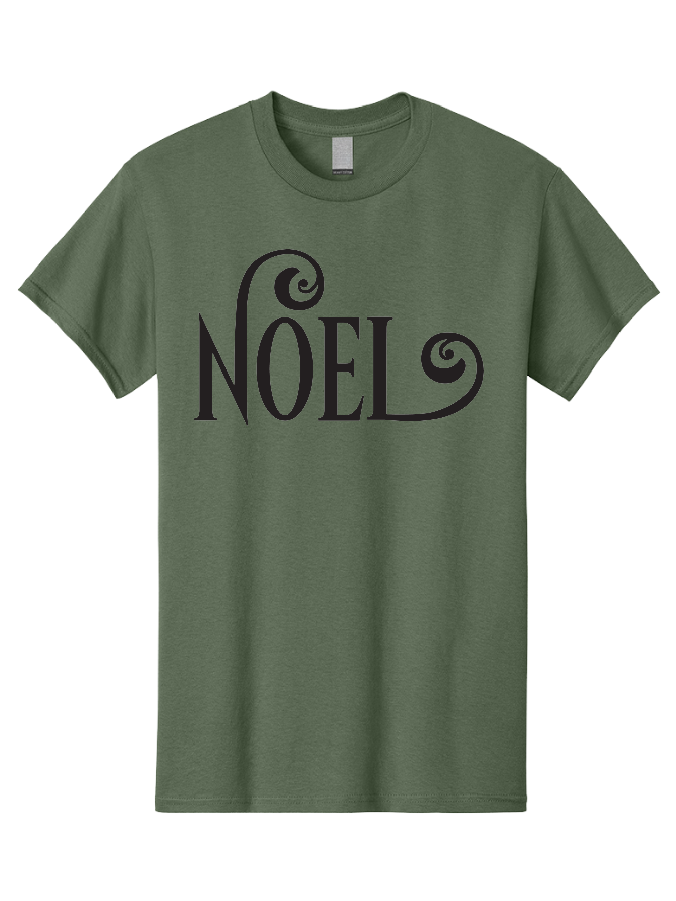 Noel-1 Men'S Graphic Tee, 100% Cotton, Comfortable Casual Summer Wear, Machine Washable, Christmas Greeting, Holiday Card, Festive Design, Elegant Typography, Black Text, Decorative Swirls, Christmas Theme, Winter Holiday, Season'S Greetings Aad056