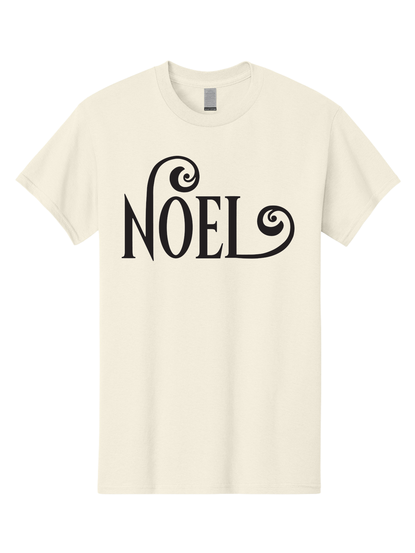 Noel-1 Men'S Graphic Tee, 100% Cotton, Comfortable Casual Summer Wear, Machine Washable, Christmas Greeting, Holiday Card, Festive Design, Elegant Typography, Black Text, Decorative Swirls, Christmas Theme, Winter Holiday, Season'S Greetings Aad056