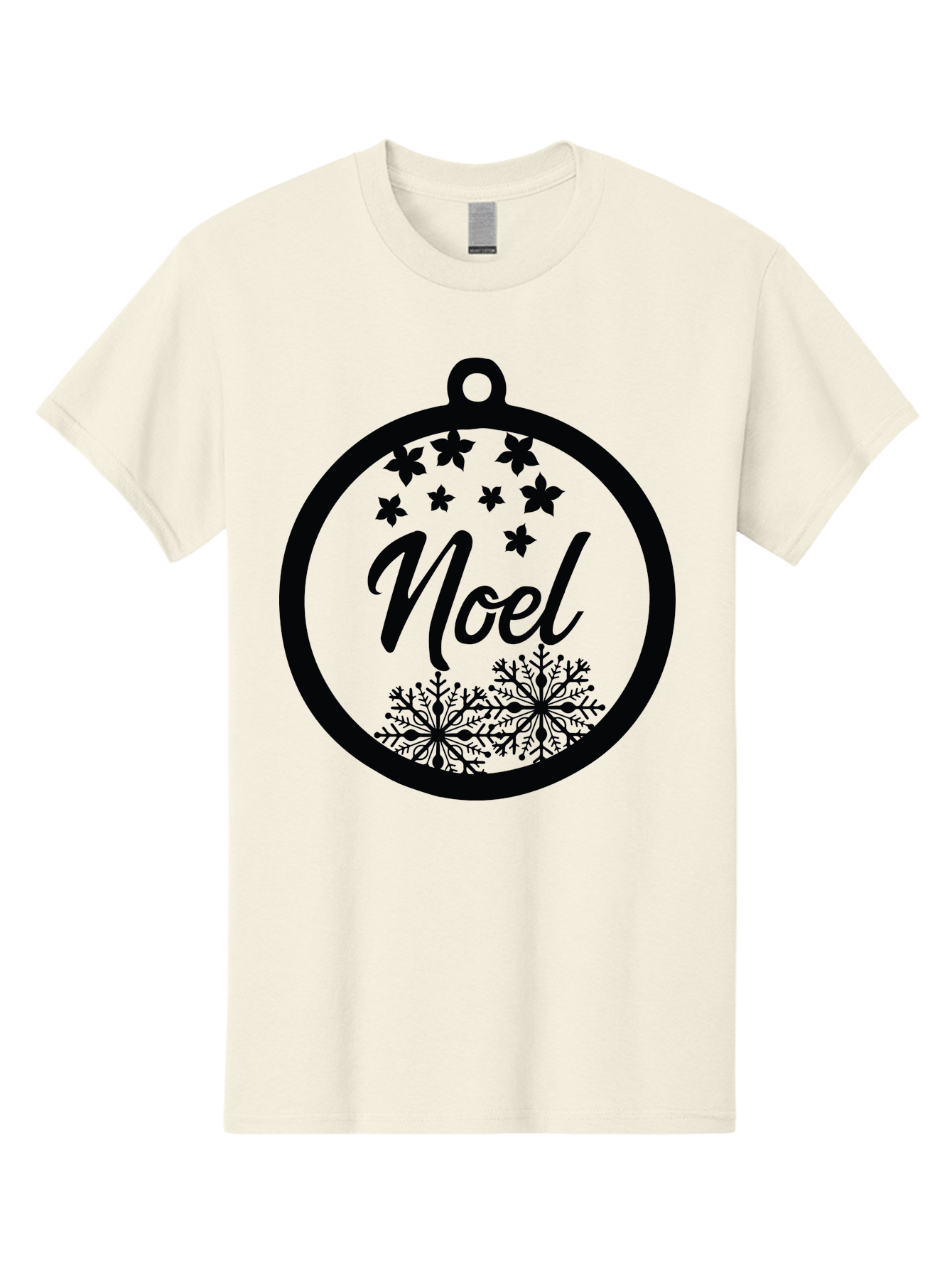 Noel Men'S Graphic Tee, 100% Cotton, Comfortable Casual Summer Wear, Machine Washable, Christmas Ornament, Festive Decoration, Holiday Decor, Noel Sign, Snowflakes, Stars, Merry Christmas, Winter Wonderland, Seasonal Greetings Aad057