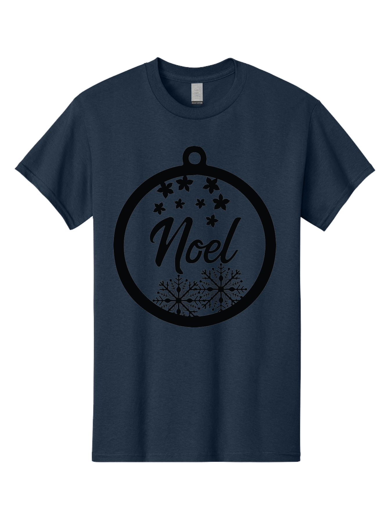 Noel Men'S Graphic Tee, 100% Cotton, Comfortable Casual Summer Wear, Machine Washable, Christmas Ornament, Festive Decoration, Holiday Decor, Noel Sign, Snowflakes, Stars, Merry Christmas, Winter Wonderland, Seasonal Greetings Aad057