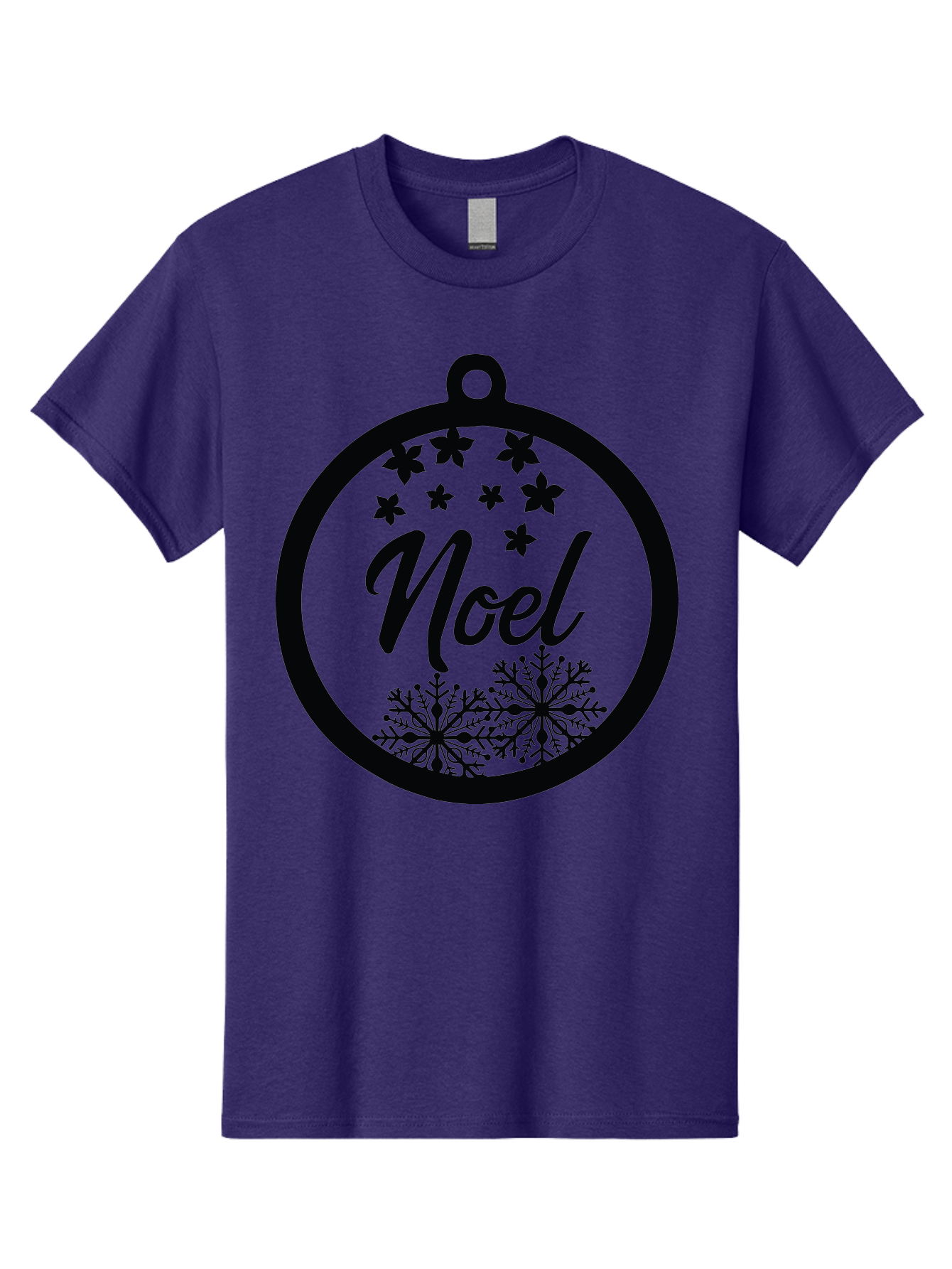 Noel Men'S Graphic Tee, 100% Cotton, Comfortable Casual Summer Wear, Machine Washable, Christmas Ornament, Festive Decoration, Holiday Decor, Noel Sign, Snowflakes, Stars, Merry Christmas, Winter Wonderland, Seasonal Greetings Aad057