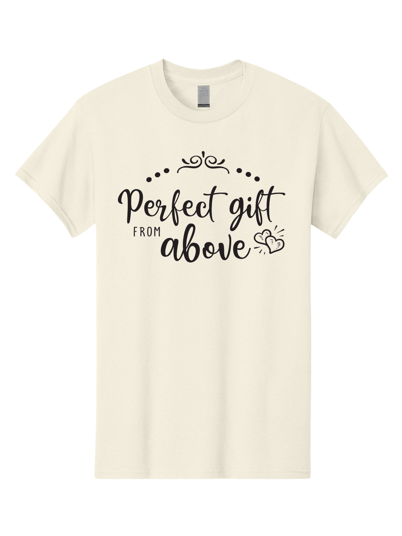 Perfect-Gift-From-Above Men'S Graphic Tee, 100% Cotton, Comfortable Casual Summer Wear, Machine Washable, Perfect Gift From Above, Gift Ideas, Heartwarming Gestures, Inspirational Quotes, Divine Blessings, Thoughtful Presents, Heart Design Aad087