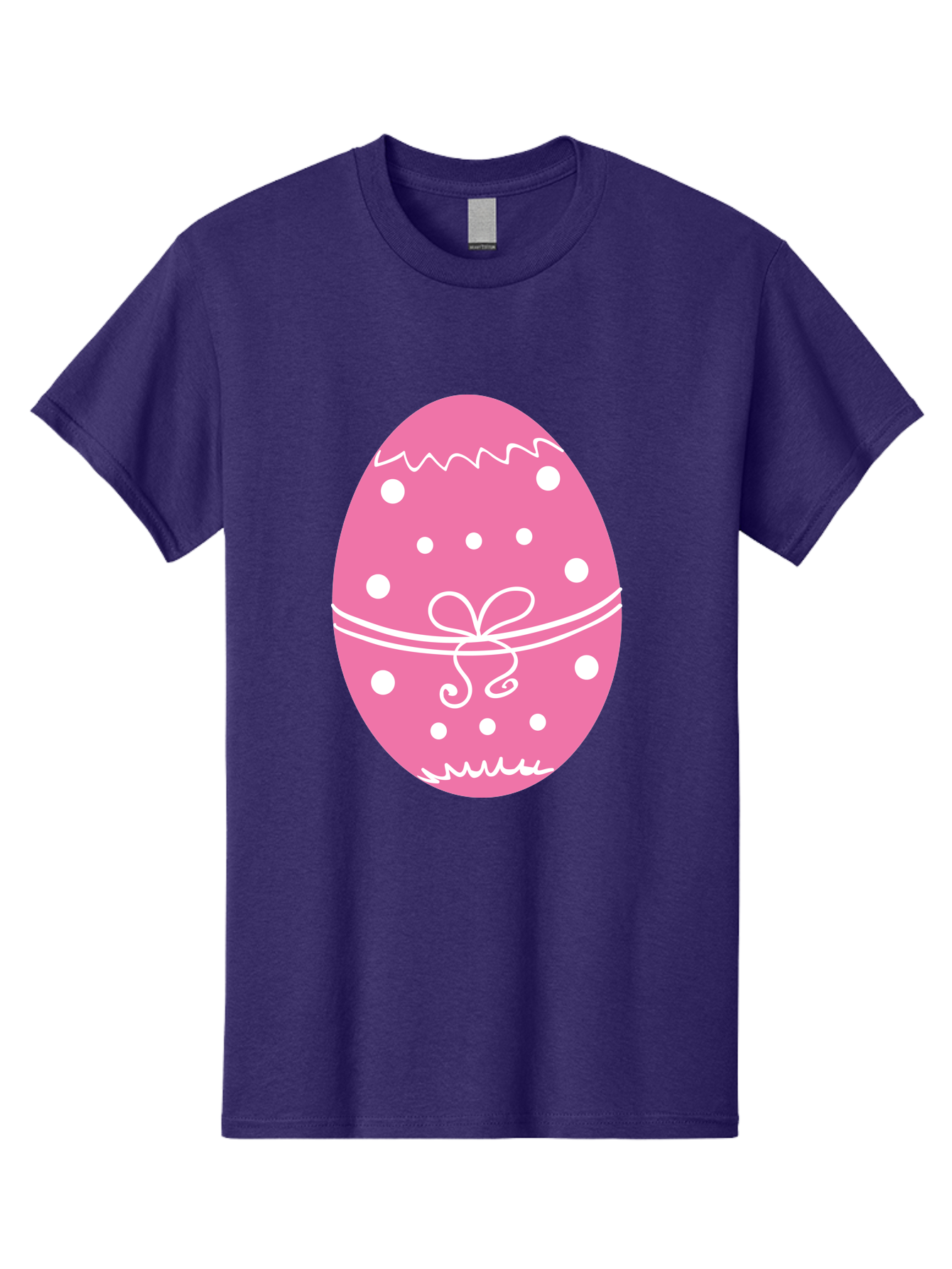 Pink-Easter-Egg-1 Men'S Graphic Tee, 100% Cotton, Comfortable Casual Summer Wear, Machine Washable, Pink Easter Egg, White Polka Dots, Decorative Egg, Festive Design, Easter Decoration, Spring Holiday, Easter Egg Hunt, Egg Decoration, Aad092