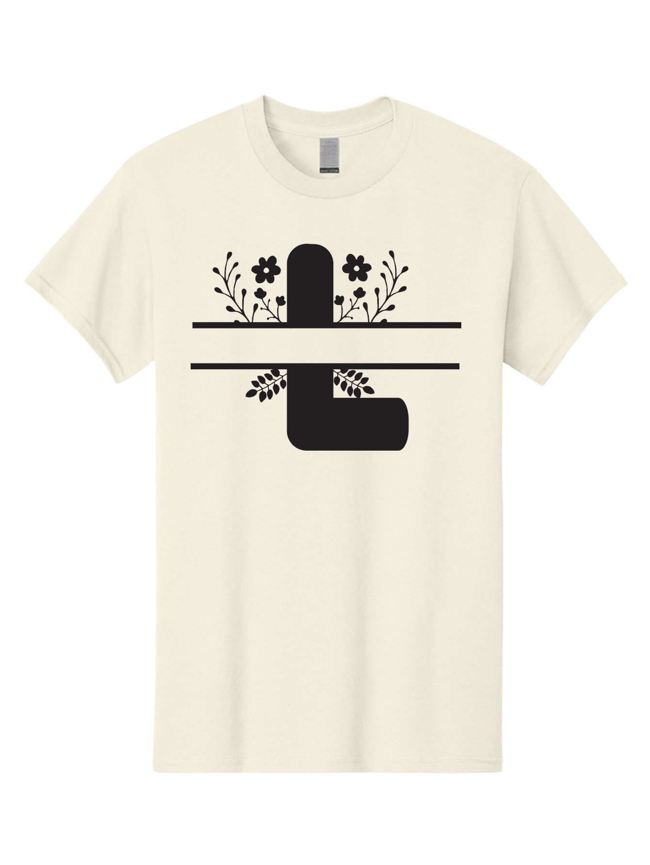Pipe-With-Flowers Men'S Graphic Tee, 100% Cotton, Comfortable Casual Summer Wear, Machine Washable, Pipe With Flowers, Minimalist Design, Black Silhouette, Floral Elements, Artistic Illustration, Simple Shapes, Modern Art, Creative Concept Aad095