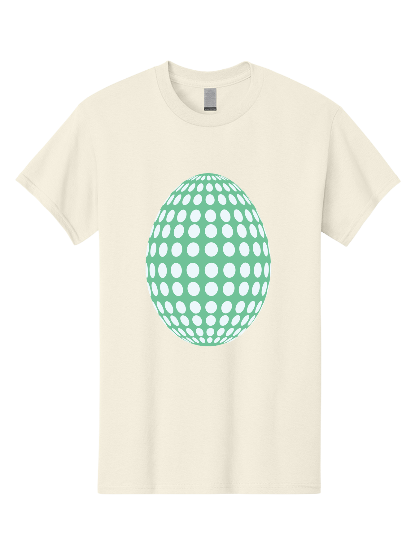 Polka-Dot-Egg Men'S Graphic Tee, 100% Cotton, Comfortable Casual Summer Wear, Machine Washable, Polka Dot Pattern, White Dots, Oval Shape, Easter Egg, Creative Design, Artistic Illustration, Decorative Element, Modern Graphic Aad098
