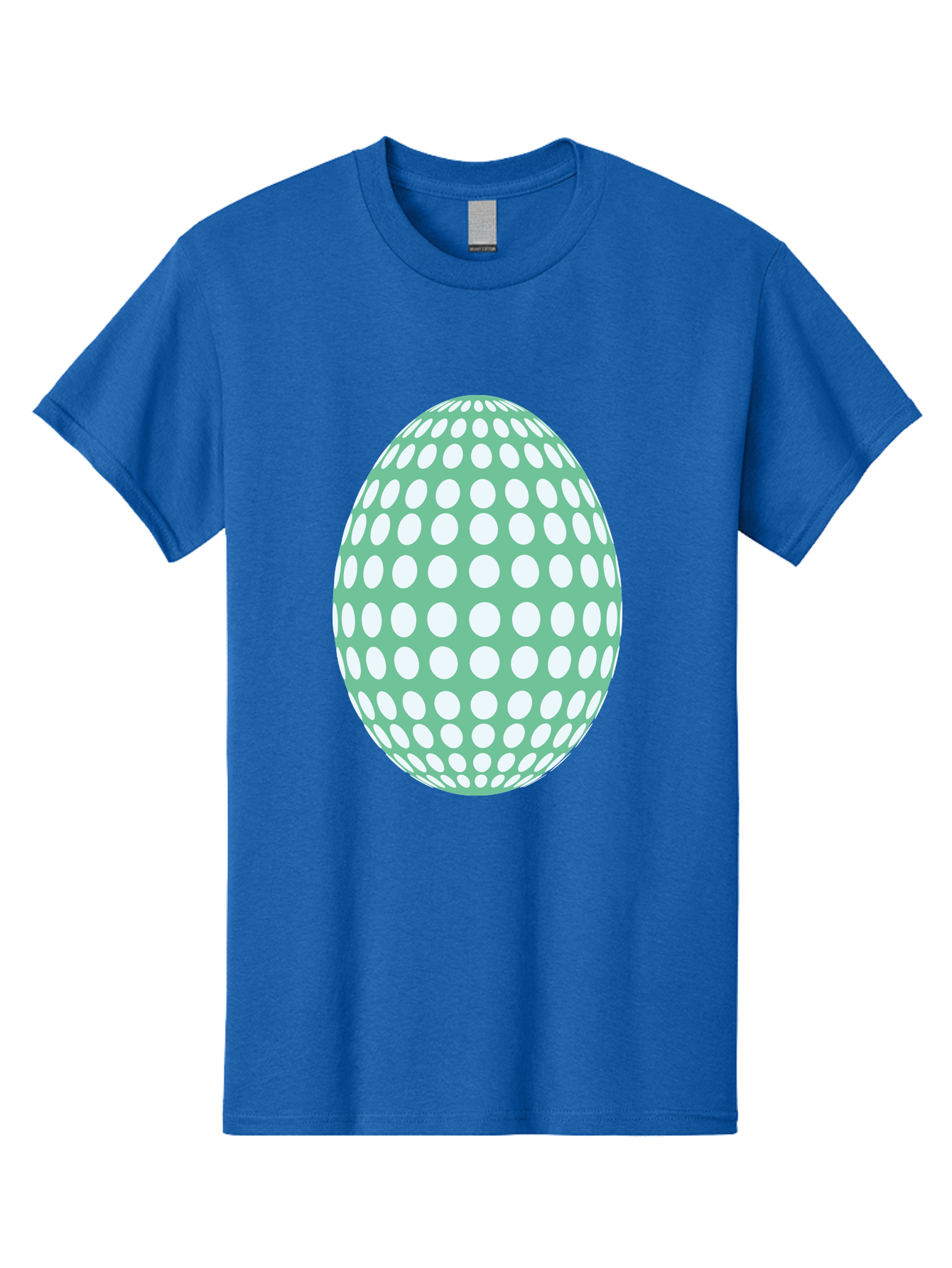 Polka-Dot-Egg Men'S Graphic Tee, 100% Cotton, Comfortable Casual Summer Wear, Machine Washable, Polka Dot Pattern, White Dots, Oval Shape, Easter Egg, Creative Design, Artistic Illustration, Decorative Element, Modern Graphic Aad098