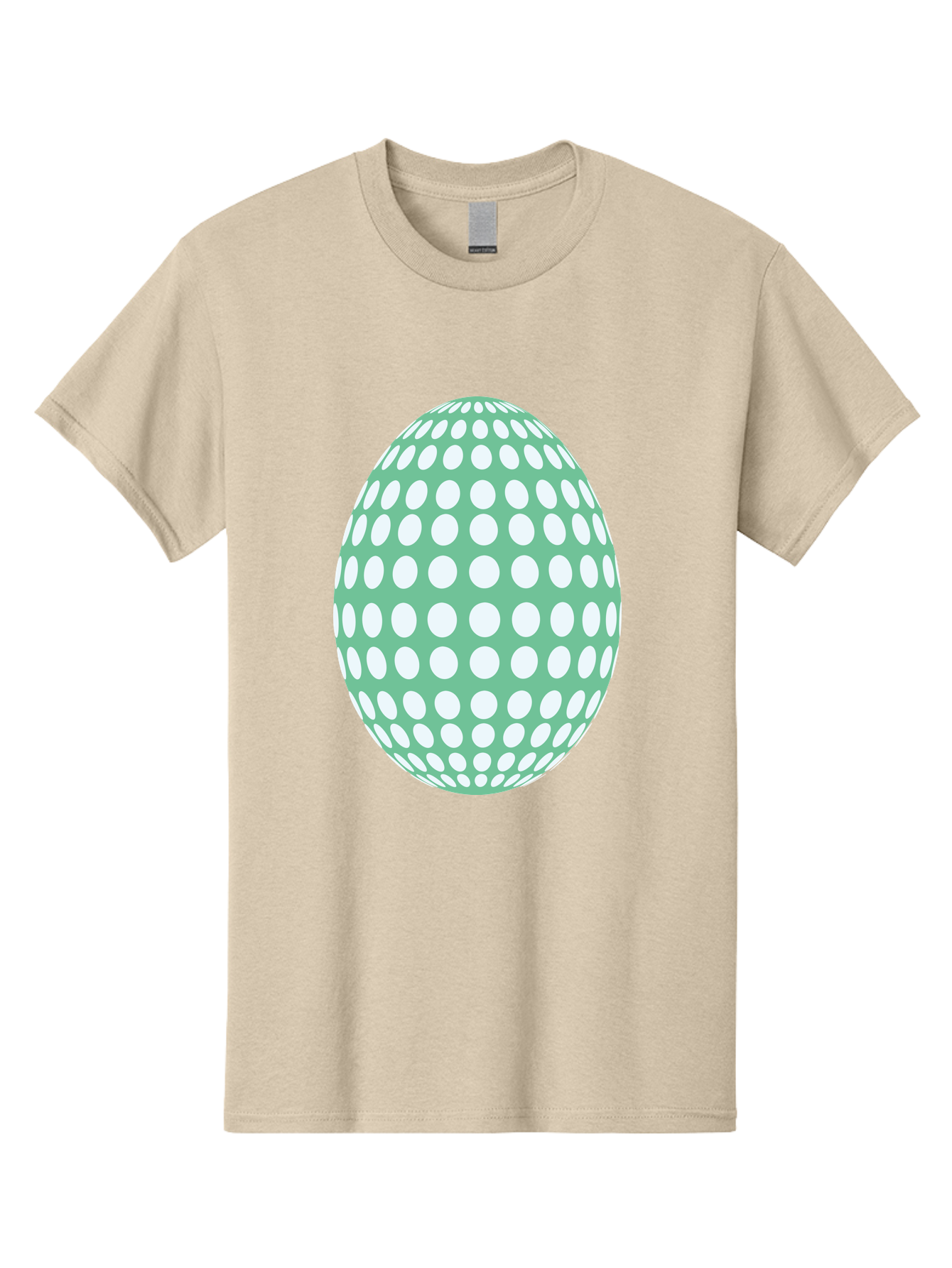 Polka-Dot-Egg Men'S Graphic Tee, 100% Cotton, Comfortable Casual Summer Wear, Machine Washable, Polka Dot Pattern, White Dots, Oval Shape, Easter Egg, Creative Design, Artistic Illustration, Decorative Element, Modern Graphic Aad098