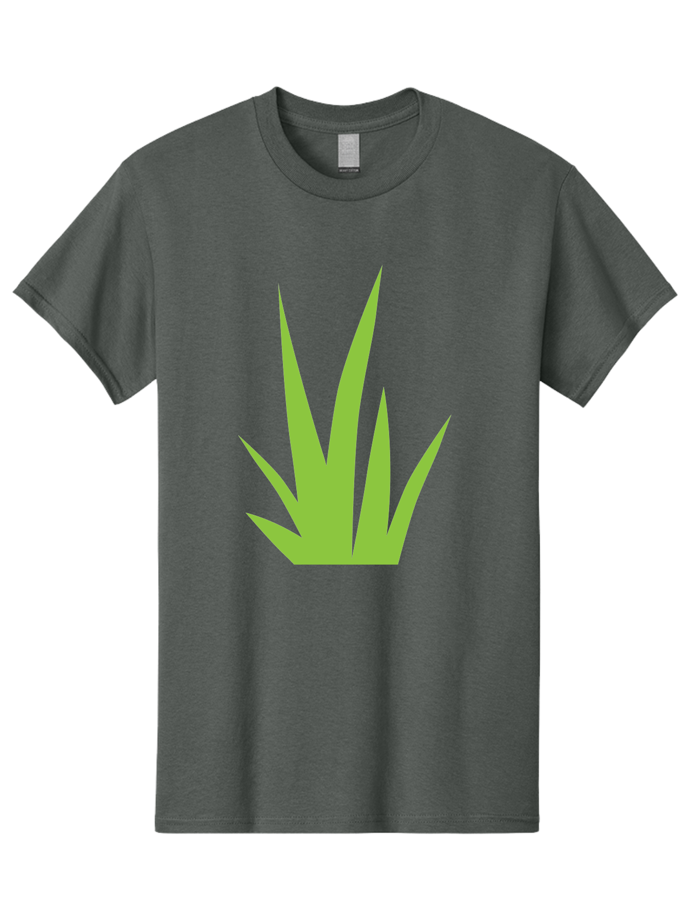 Prickly-Leaves Men'S Graphic Tee, 100% Cotton, Comfortable Casual Summer Wear, Machine Washable, Palm Leaves, Tropical Foliage, Minimalist Design, Simple Shapes, Leafy Graphics, Vector Art, Green Leaves Aad101