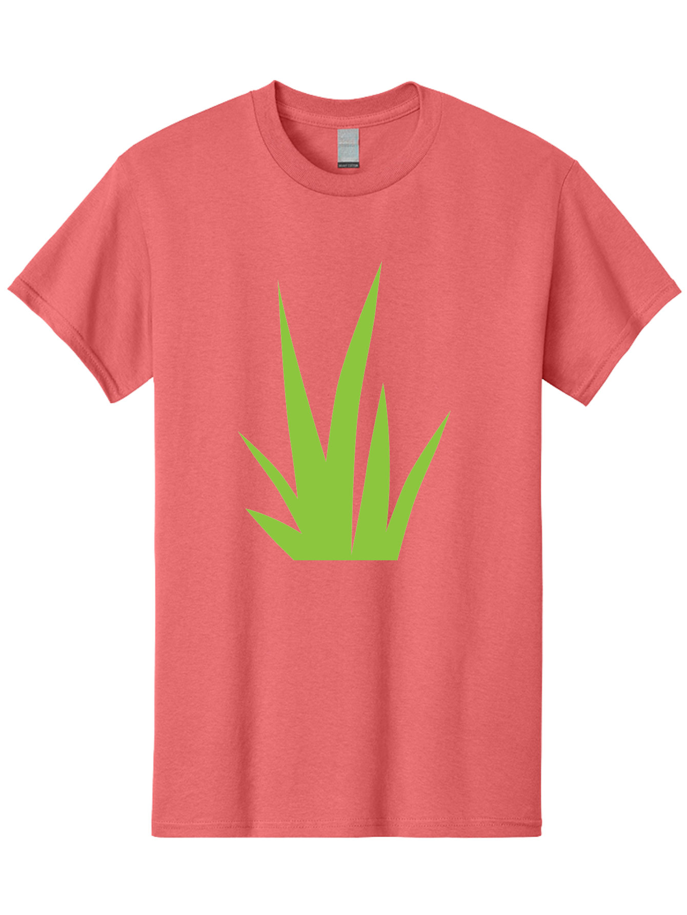 Prickly-Leaves Men'S Graphic Tee, 100% Cotton, Comfortable Casual Summer Wear, Machine Washable, Palm Leaves, Tropical Foliage, Minimalist Design, Simple Shapes, Leafy Graphics, Vector Art, Green Leaves Aad101