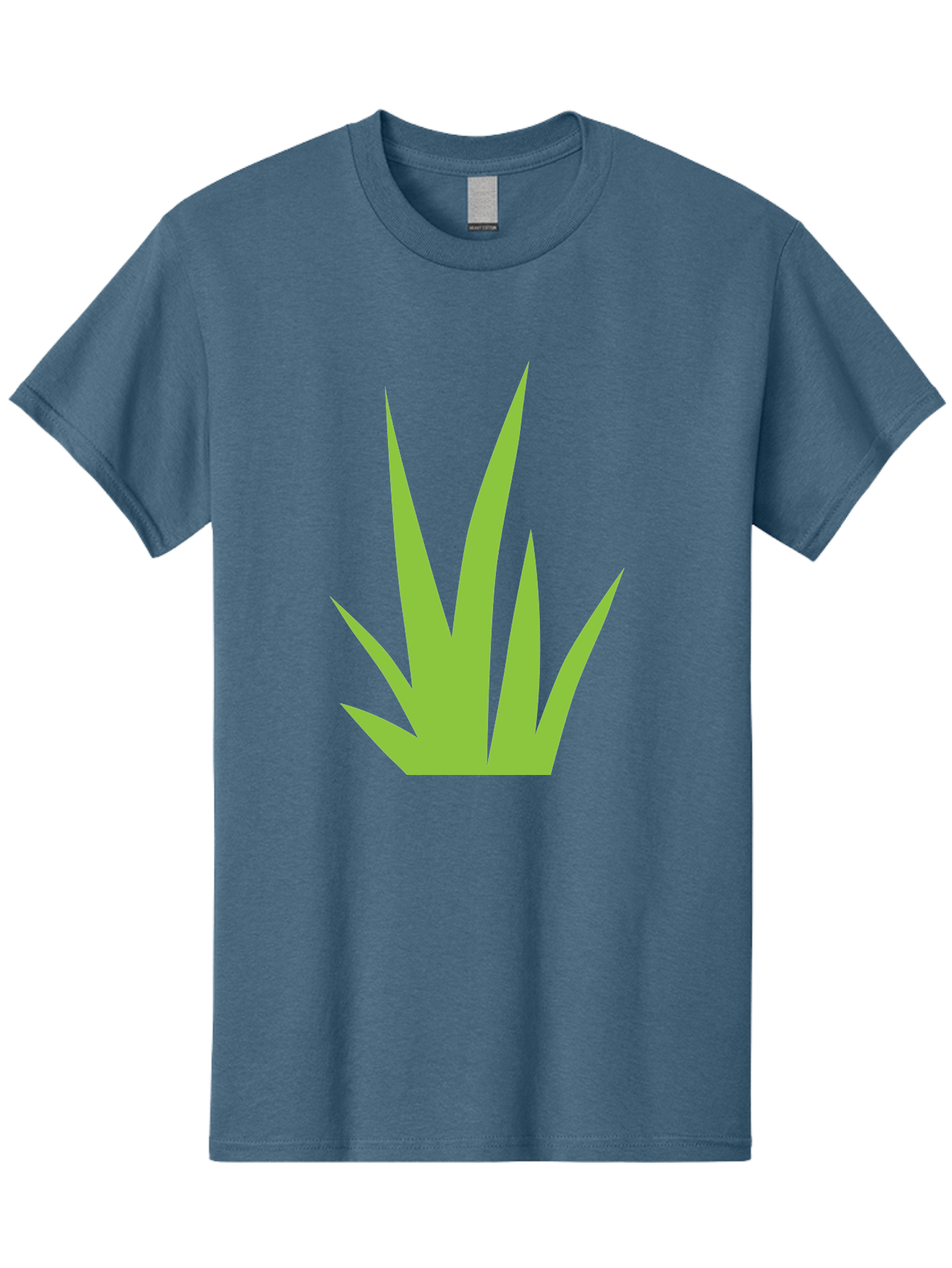 Prickly-Leaves Men'S Graphic Tee, 100% Cotton, Comfortable Casual Summer Wear, Machine Washable, Palm Leaves, Tropical Foliage, Minimalist Design, Simple Shapes, Leafy Graphics, Vector Art, Green Leaves Aad101