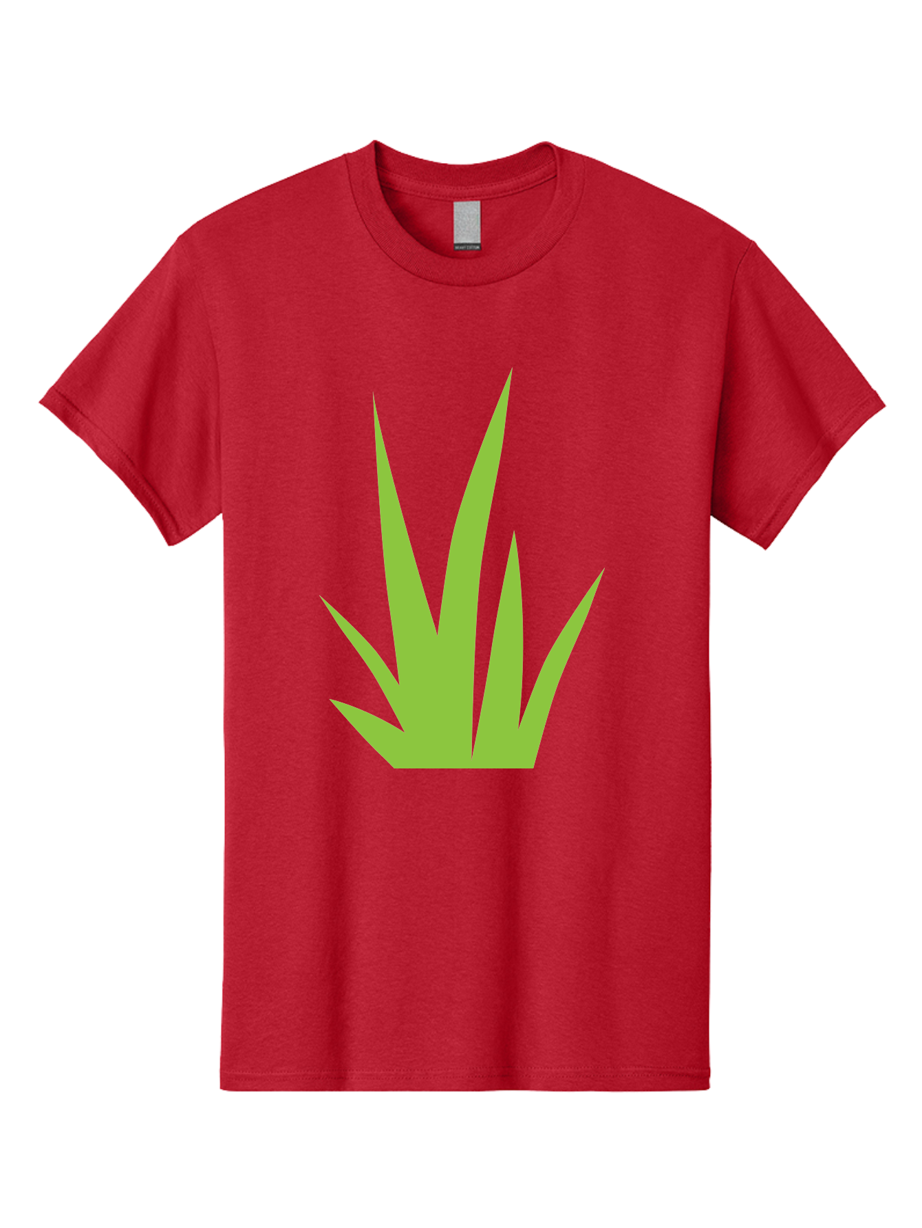 Prickly-Leaves Men'S Graphic Tee, 100% Cotton, Comfortable Casual Summer Wear, Machine Washable, Palm Leaves, Tropical Foliage, Minimalist Design, Simple Shapes, Leafy Graphics, Vector Art, Green Leaves Aad101