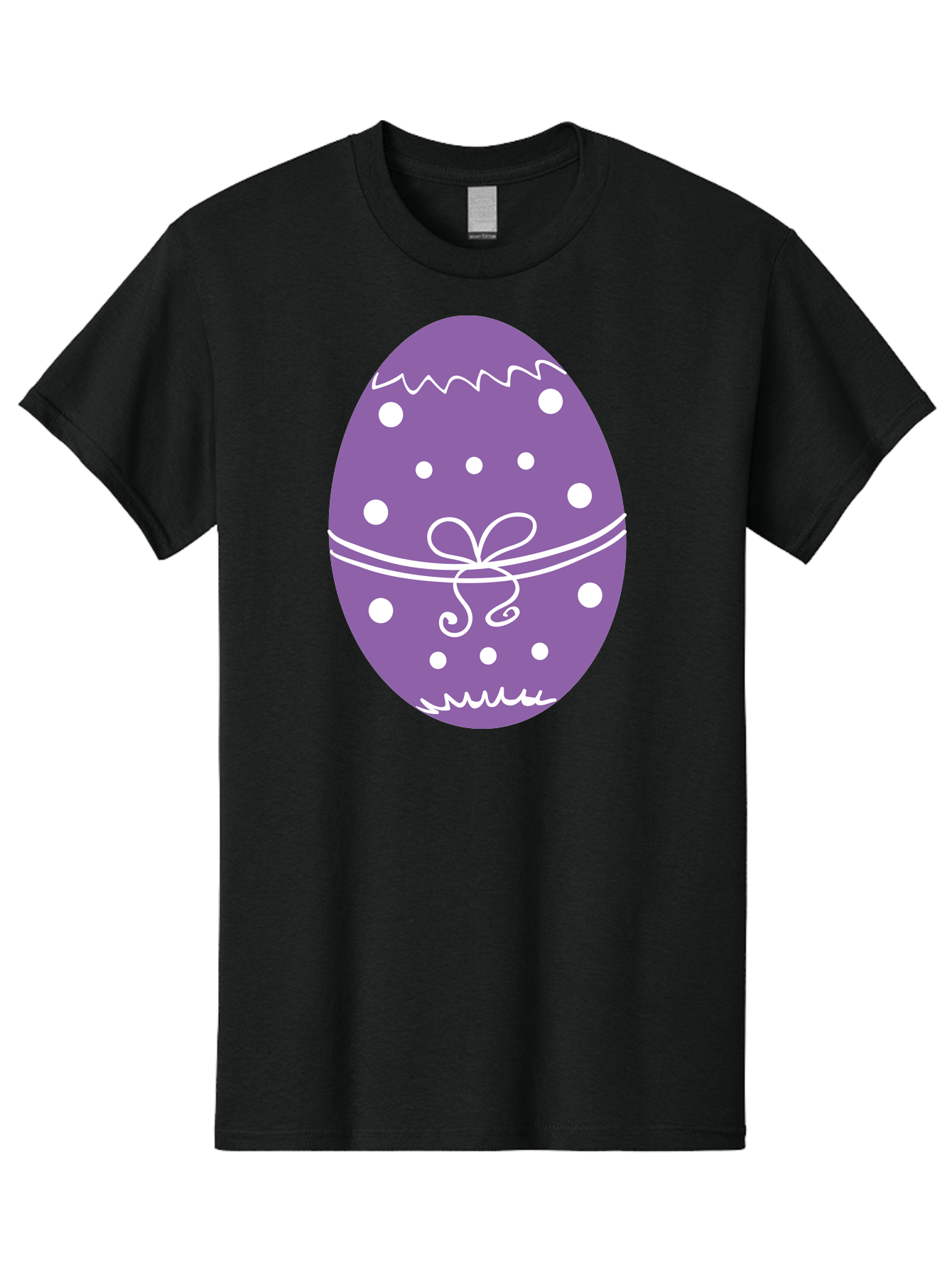 Purple-Easter-Egg Men'S Graphic Tee, 100% Cotton, Comfortable Casual Summer Wear, Machine Washable, Decorated Egg, Easter Egg, Purple Egg, Polka Dot Design, White Accents, Festive Pattern, Spring Decor, Holiday Theme, Egg Decoration Aad109