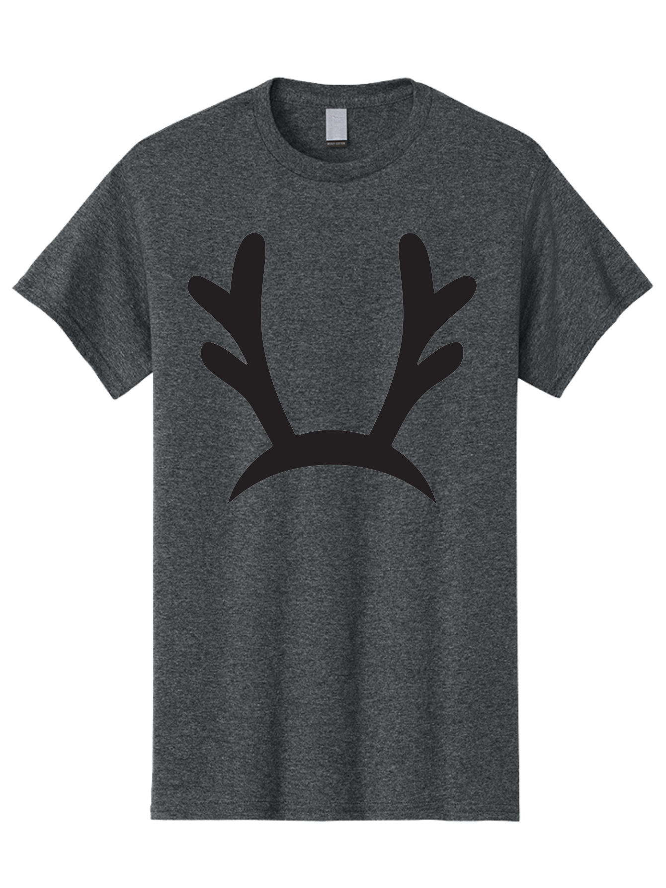 Reindeer-Antlers Men'S Graphic Tee, 100% Cotton, Comfortable Casual Summer Wear, Machine Washable, Reindeer Antlers, Festive Accessories, Holiday Decorations, Christmas Attire, Party Props, Novelty Headbands, Antler Headband Aad121