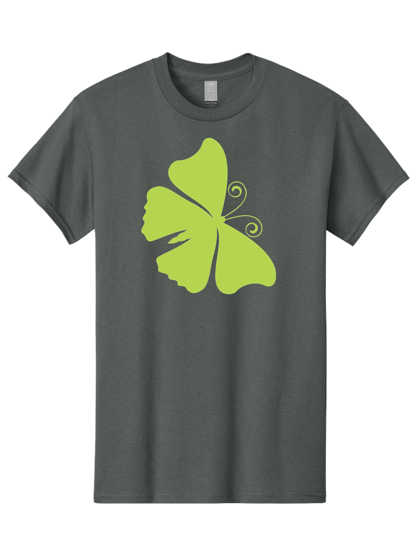 Shamrock-Graphic Men'S Graphic Tee, 100% Cotton, Comfortable Casual Summer Wear, Machine Washable, Clover Silhouette, Shamrock Graphic, Four-Leaf Clover, Irish Heritage, Luck Symbol, Green Leaf, Elegant Design, Minimalist Art, Simple Shapes Aad152