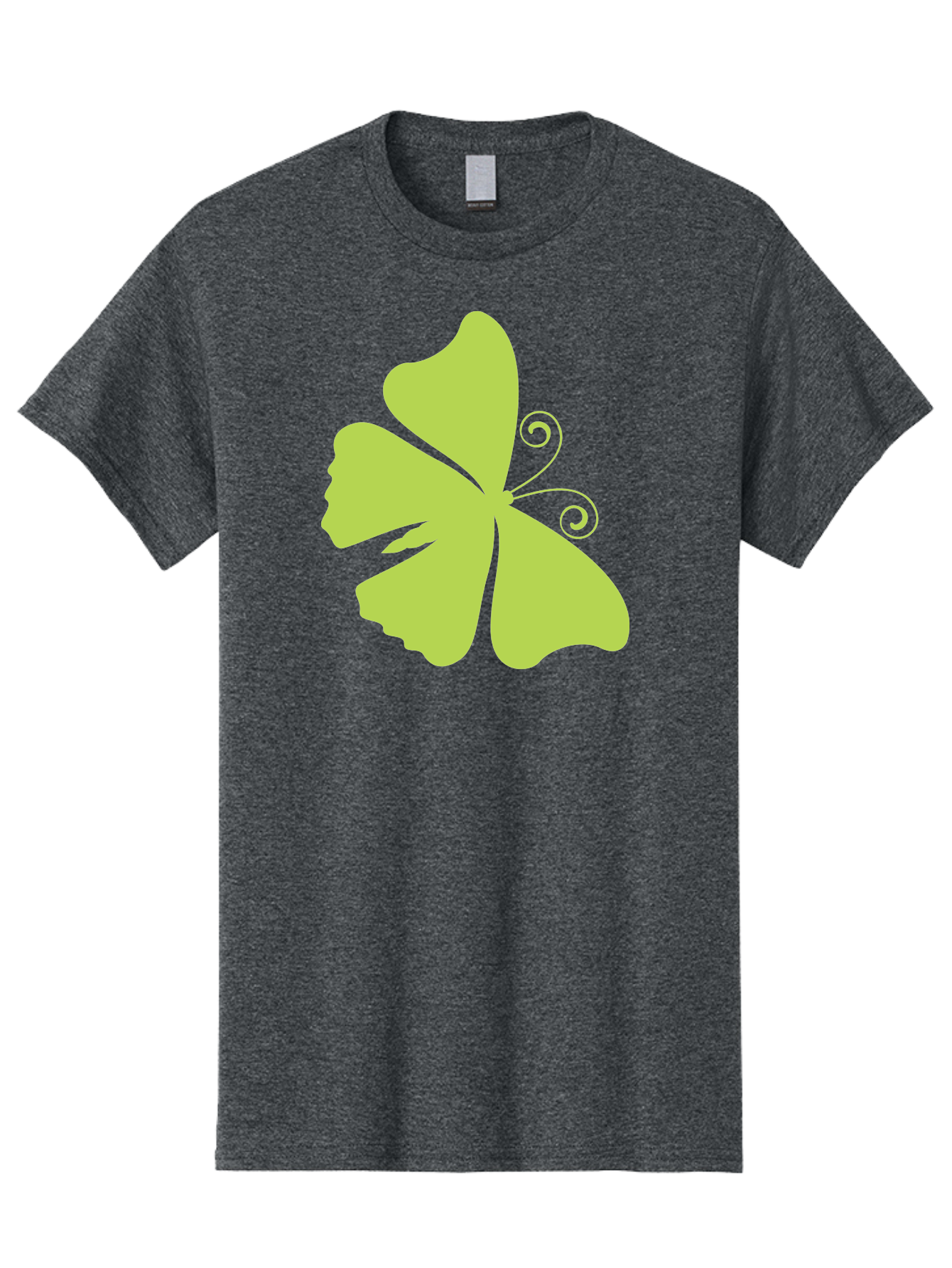 Shamrock-Graphic Men'S Graphic Tee, 100% Cotton, Comfortable Casual Summer Wear, Machine Washable, Clover Silhouette, Shamrock Graphic, Four-Leaf Clover, Irish Heritage, Luck Symbol, Green Leaf, Elegant Design, Minimalist Art, Simple Shapes Aad152