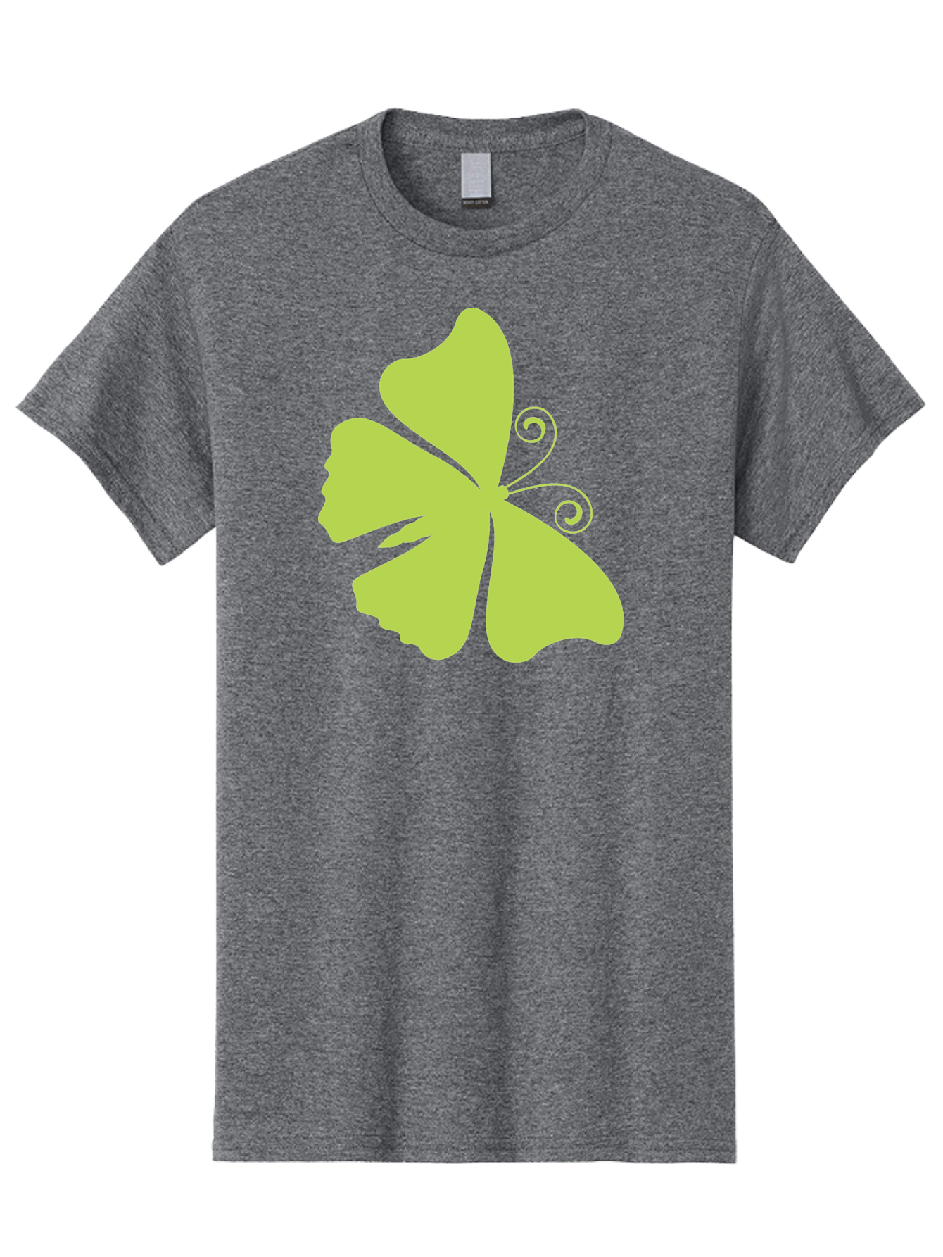Shamrock-Graphic Men'S Graphic Tee, 100% Cotton, Comfortable Casual Summer Wear, Machine Washable, Clover Silhouette, Shamrock Graphic, Four-Leaf Clover, Irish Heritage, Luck Symbol, Green Leaf, Elegant Design, Minimalist Art, Simple Shapes Aad152