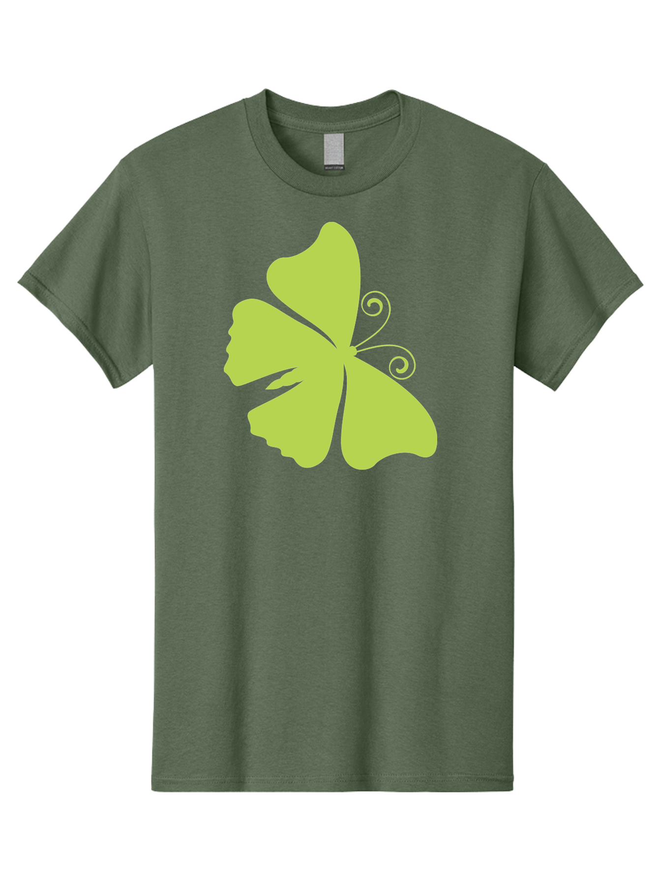 Shamrock-Graphic Men'S Graphic Tee, 100% Cotton, Comfortable Casual Summer Wear, Machine Washable, Clover Silhouette, Shamrock Graphic, Four-Leaf Clover, Irish Heritage, Luck Symbol, Green Leaf, Elegant Design, Minimalist Art, Simple Shapes Aad152