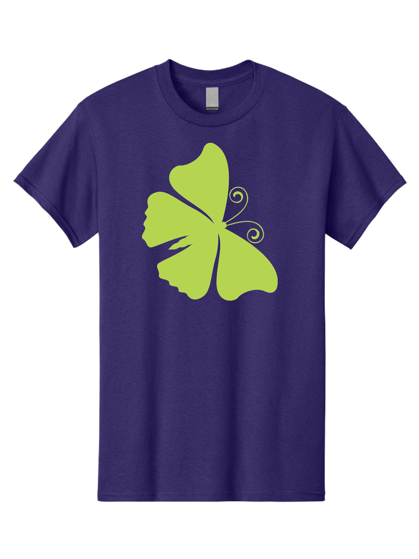 Shamrock-Graphic Men'S Graphic Tee, 100% Cotton, Comfortable Casual Summer Wear, Machine Washable, Clover Silhouette, Shamrock Graphic, Four-Leaf Clover, Irish Heritage, Luck Symbol, Green Leaf, Elegant Design, Minimalist Art, Simple Shapes Aad152
